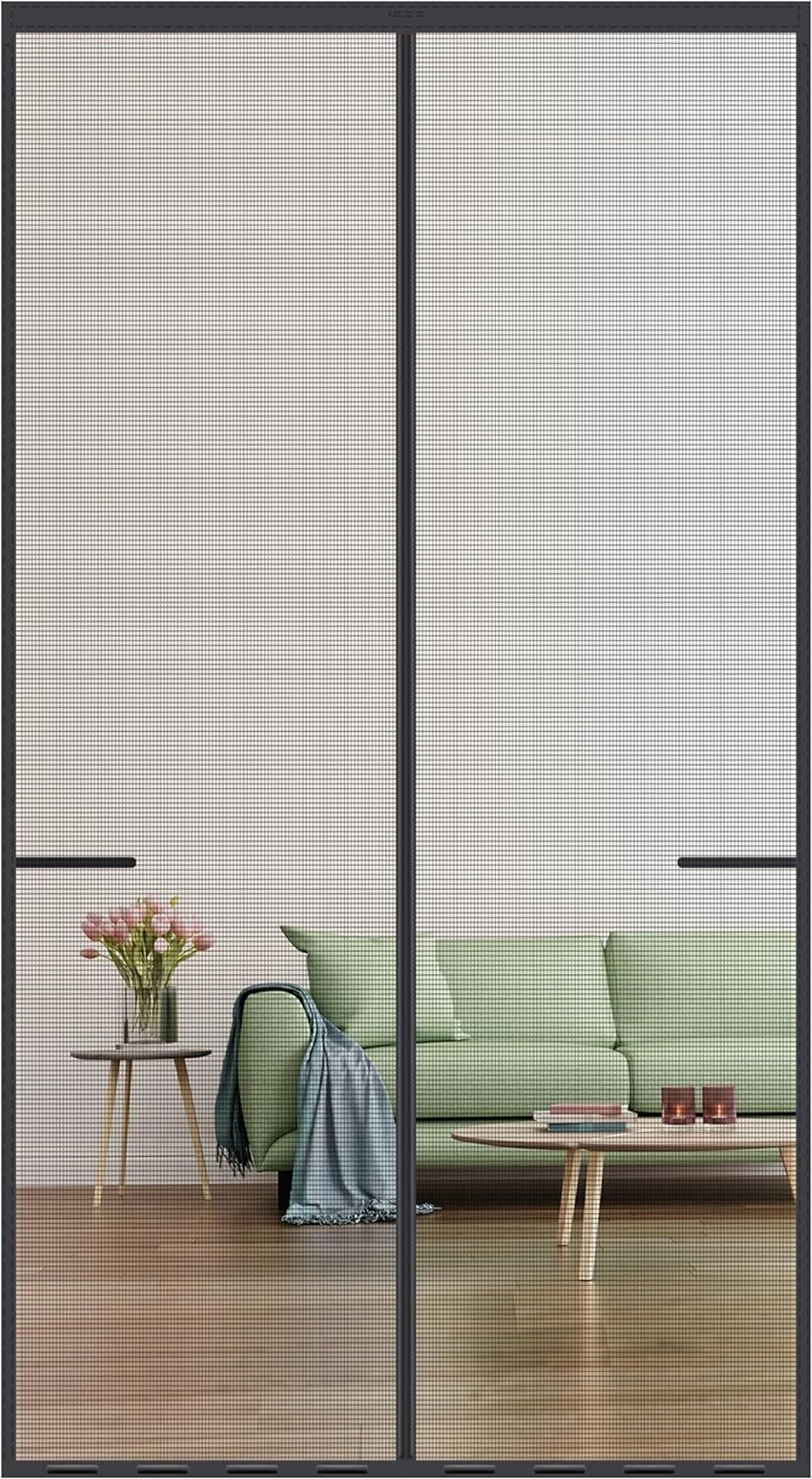 Magnetic Fly Screen Door 90 x 210CM - Durable Fibreglass Mesh with Strong Magnets for Indoor/Outdoor Pest Control