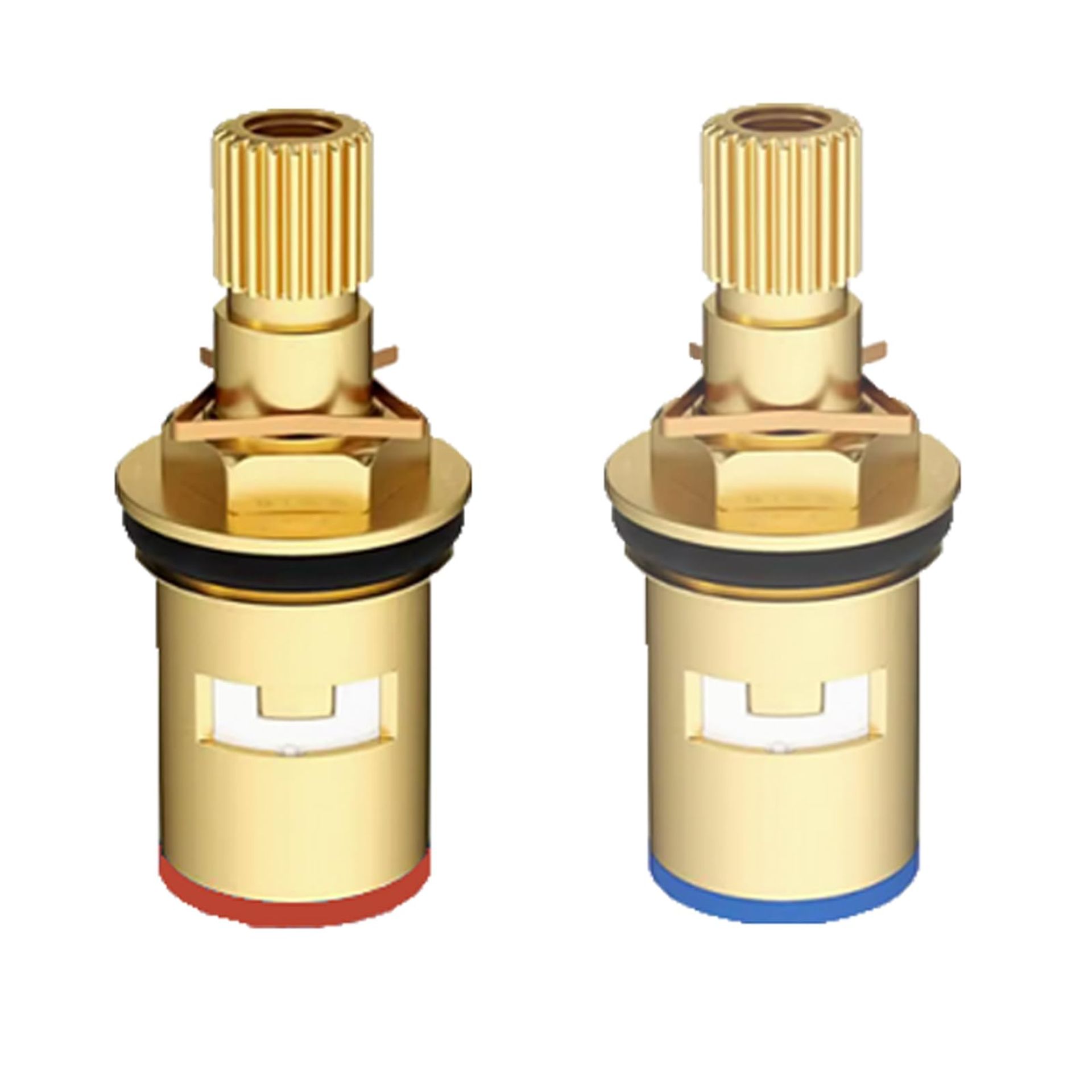 Brass Ceramic Tap Cartridge Replacement - Hot & Cold Valve Inserts