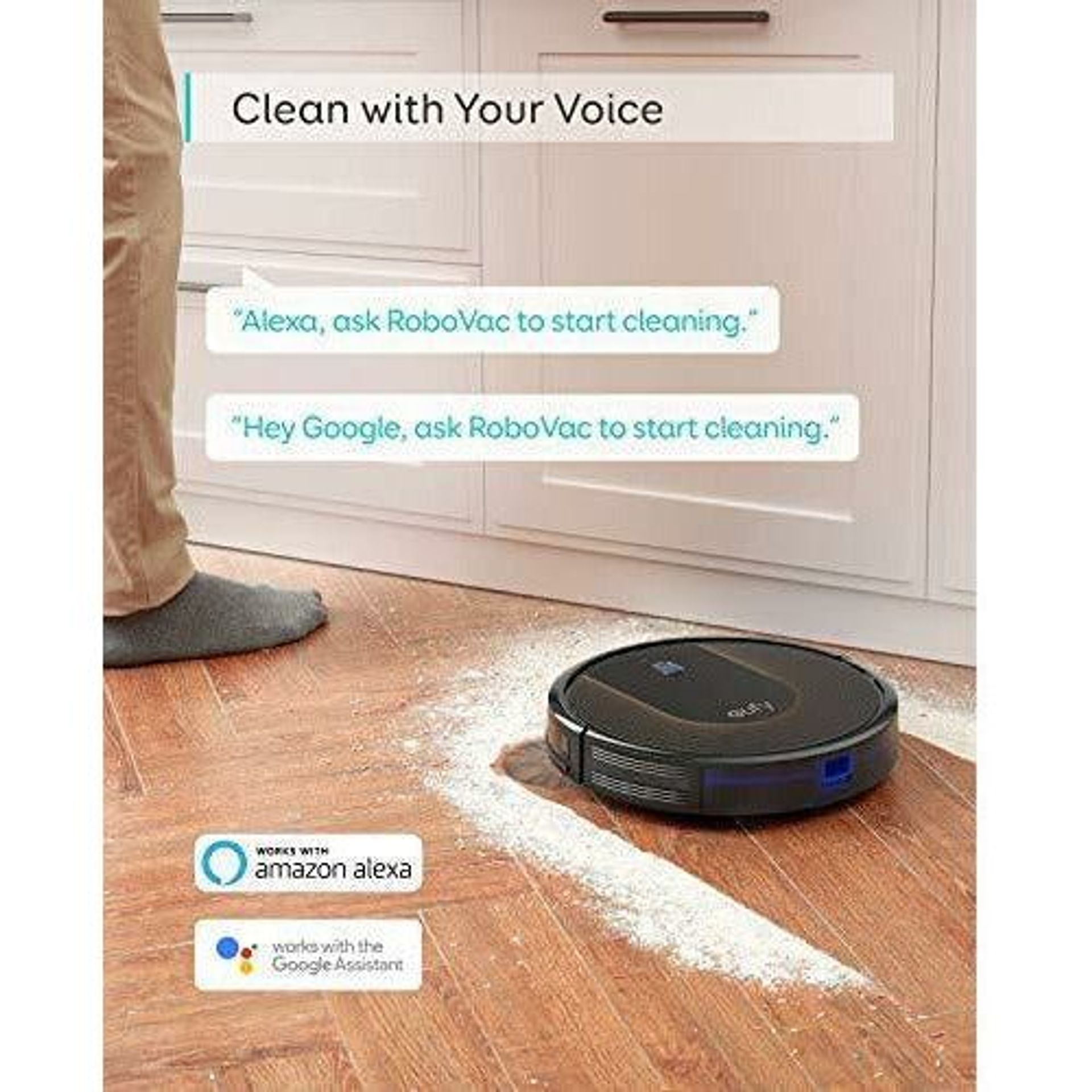 Eufy By Anker Robot Vacuum Cleaner RoboVac 30C, WiFi Vacuum