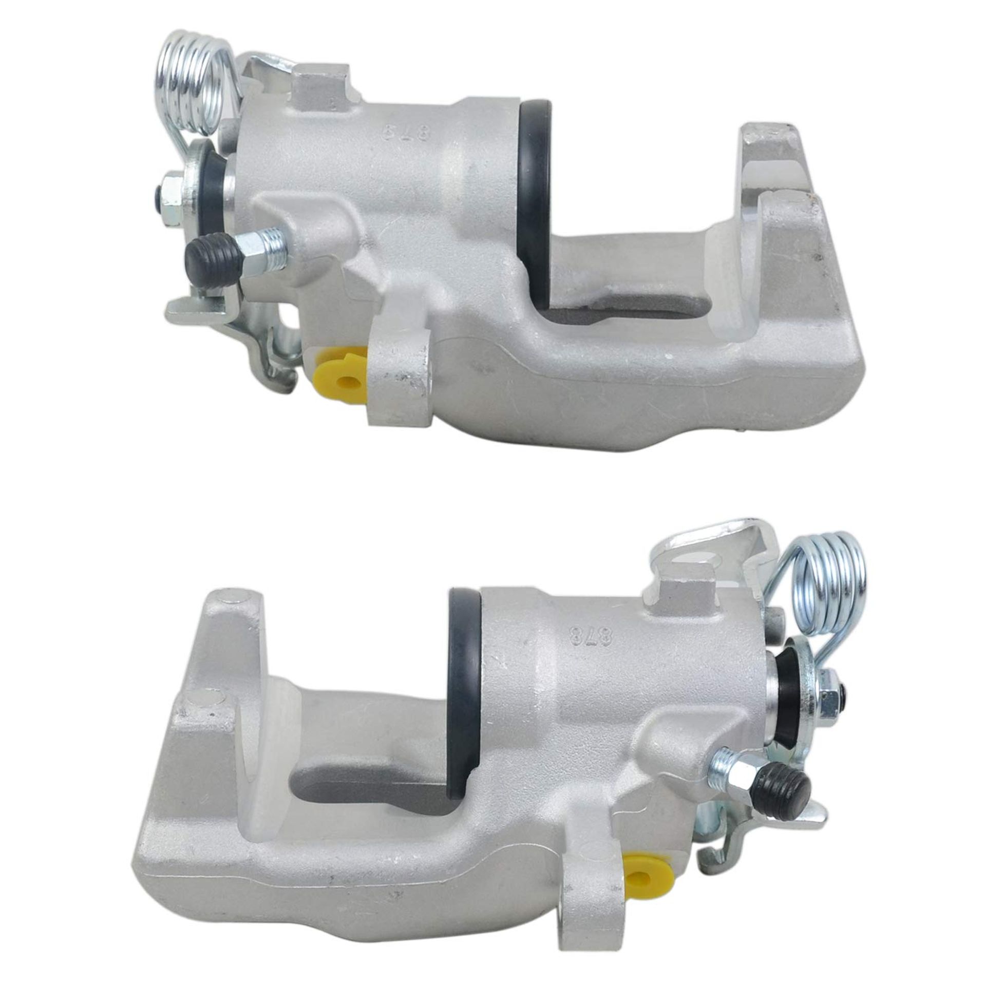 Rear Brake Calipers Pair Replacement for Vauxhall Opel Astra Combo Meriva Omega Zafira - Silver Left & Right