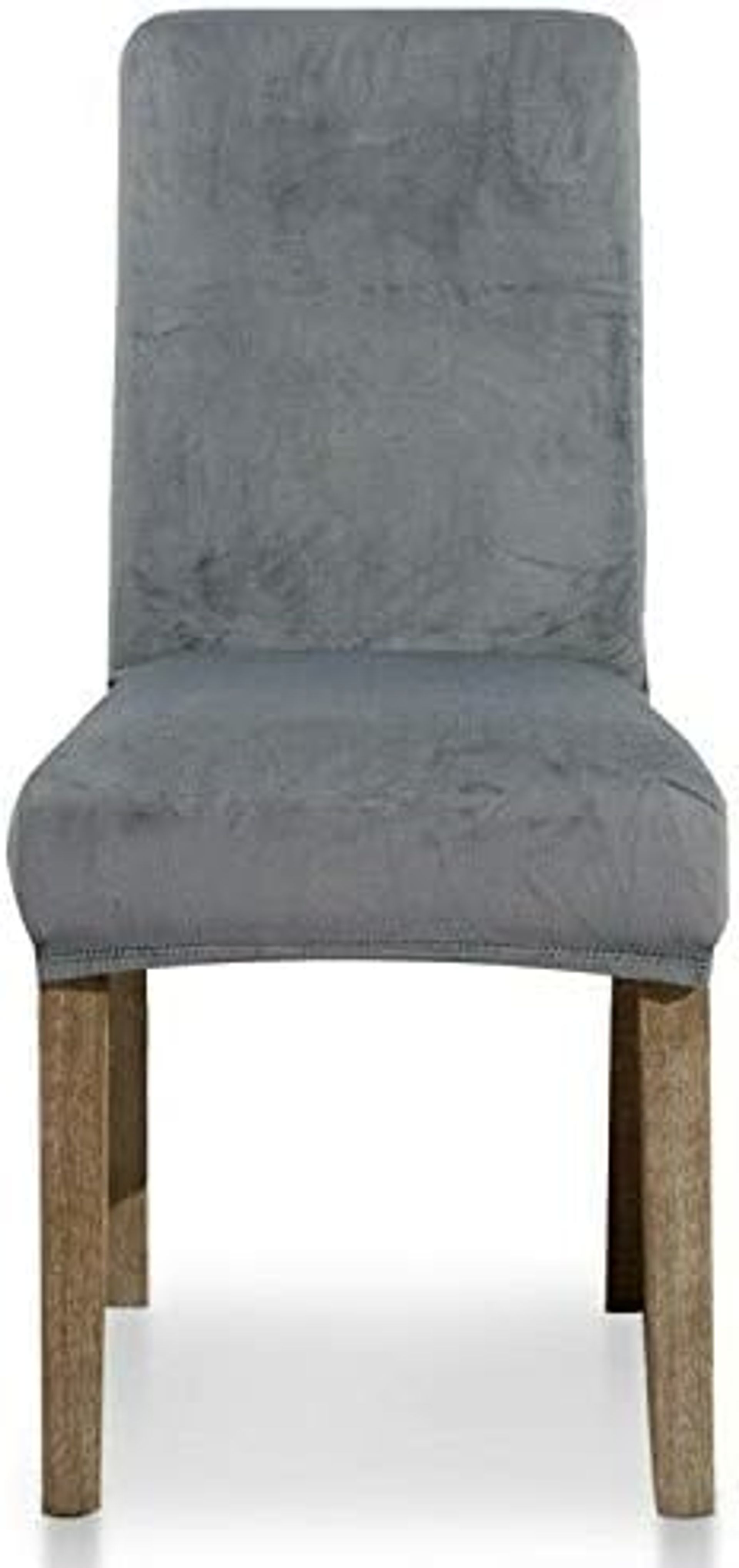 Thick Velvet Dining Chair Covers Stretch Slipcovers Set of 4 - Deep Grey