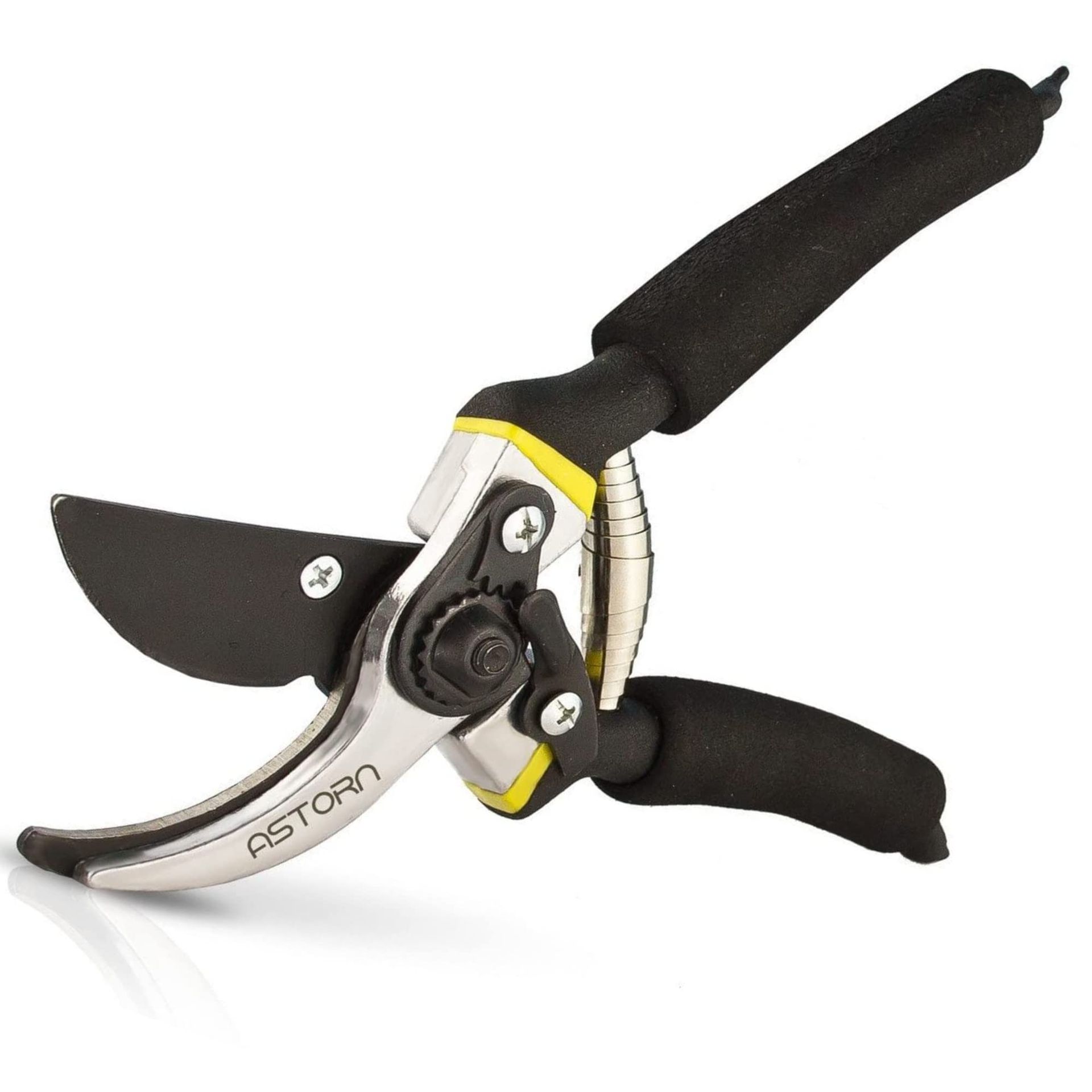 Premium Bypass Pruning Shears for Gardening – Heavy Duty Carbon Steel with Ergonomic Soft Grip Handle