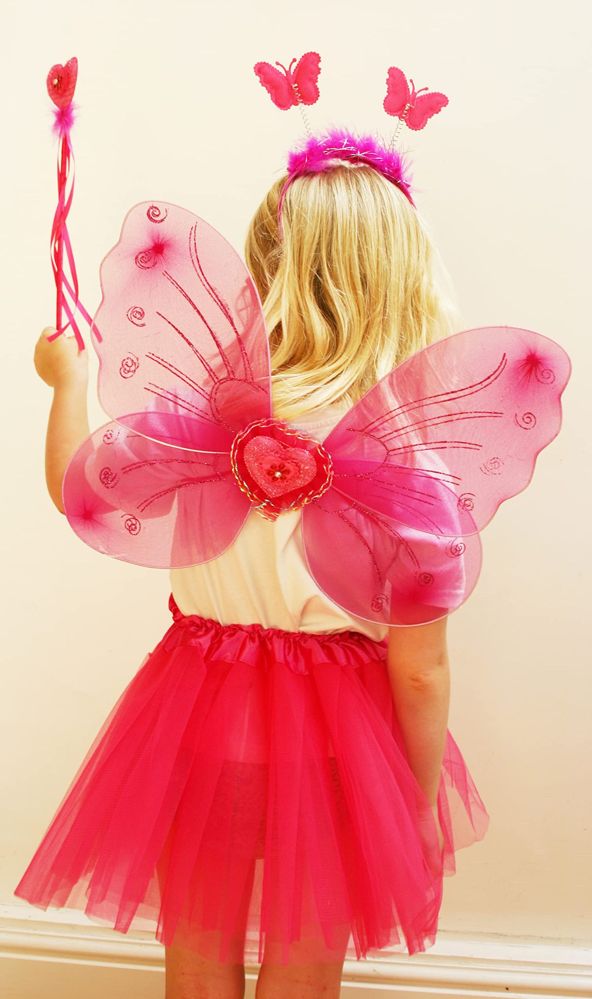 Fairy Dressing Up Costume For Girls  Butterfly Fairy Wings, Tutu, Magic