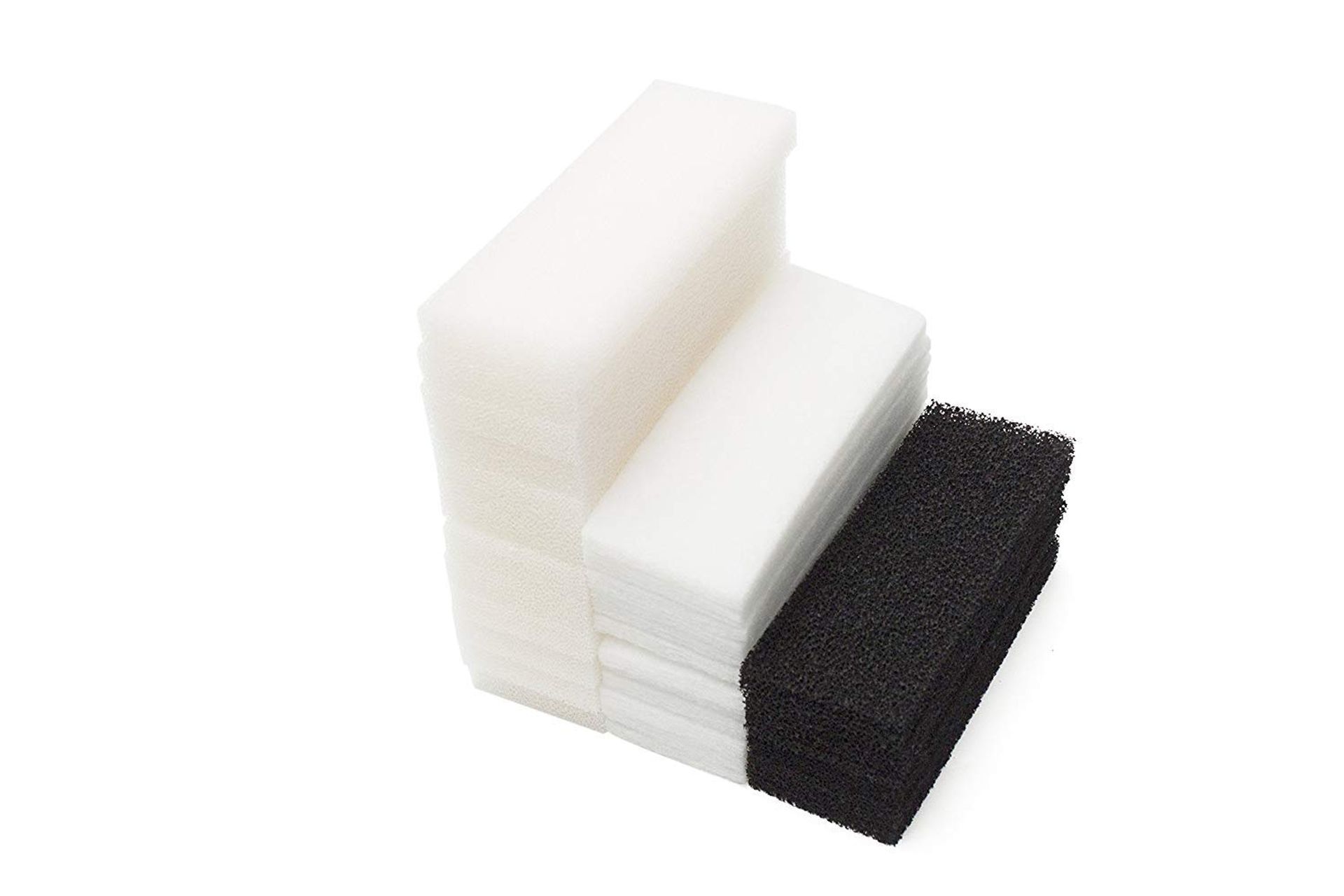 Aquarium Filter Replacement Foam Carbon Polyester Pads Set Compatible with Fluval 4 Plus - Mixed Pack of 36