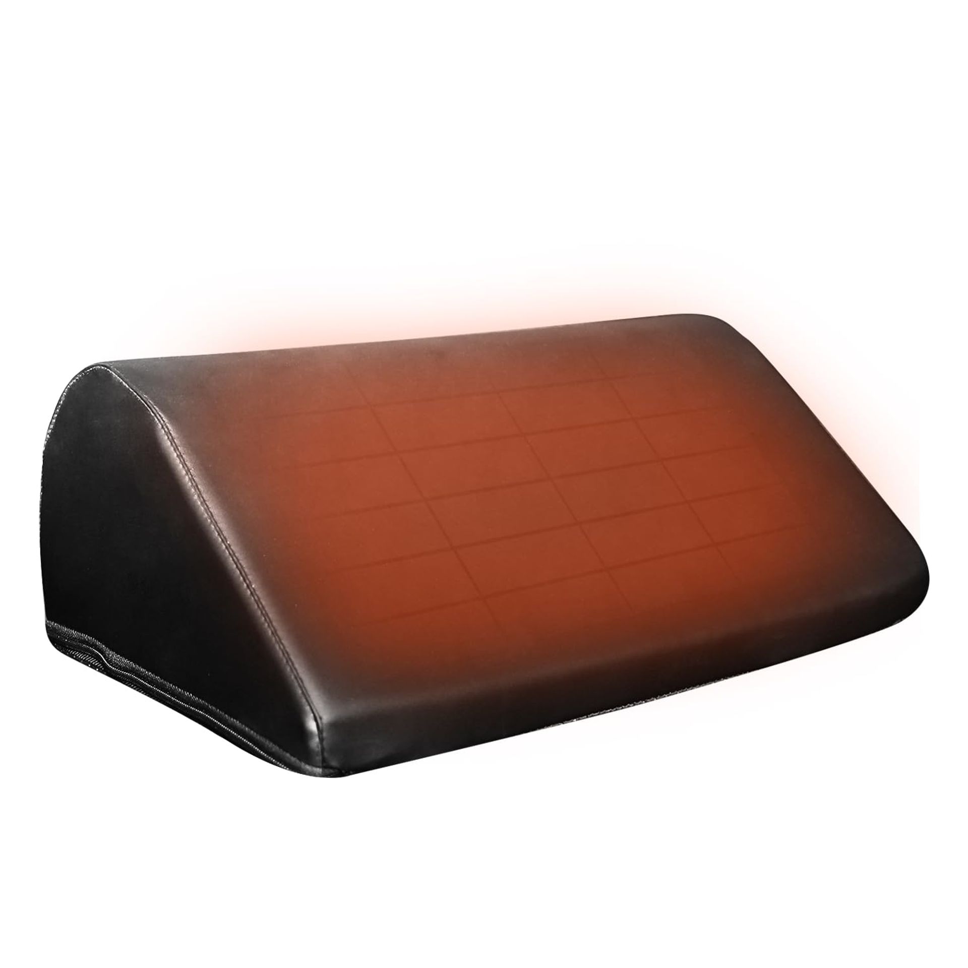 Heated Foot Rest for Under Desk with Memory Foam & Leather Cover – Ergonomic Foot Stool for Home, Office & Travel Comfort