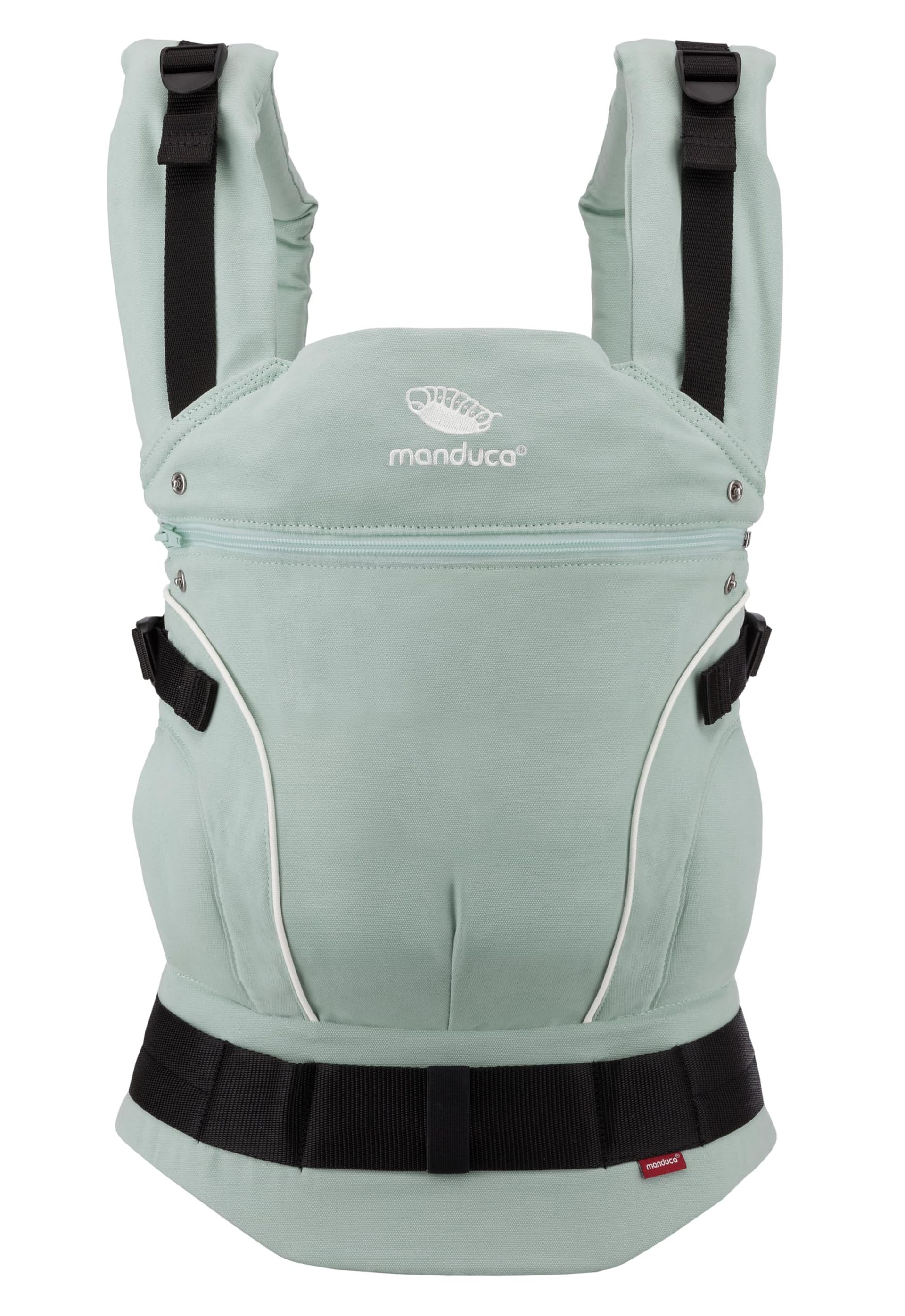 Adjustable Baby Carrier Ergonomic Organic Cotton 3 Carry Positions 3.5–20kg - Mint One Size