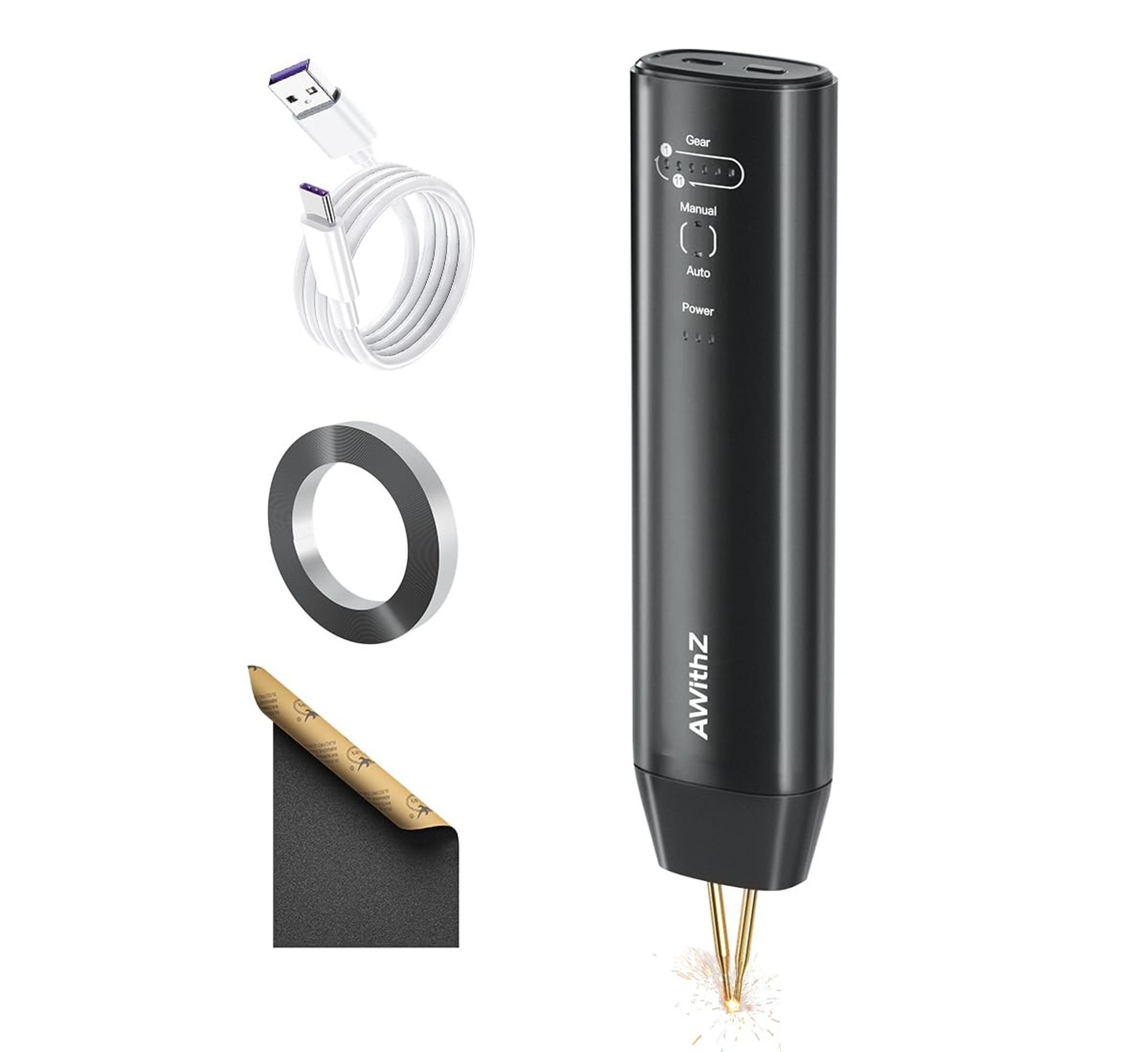 Battery Spot Welder with Precision Repair Table, 11 Power Gears, Auto & Manual Modes for Phone Battery & 18650 Repairs