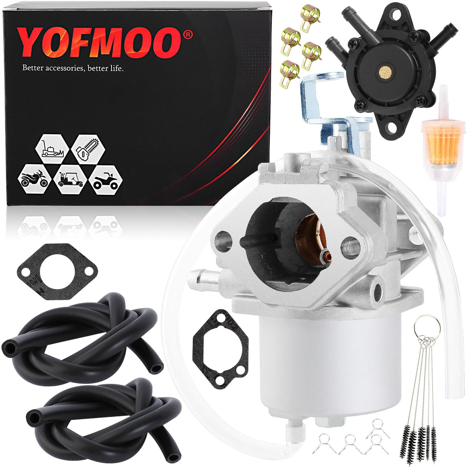 Carburettor Compatible for Club Car Golf Cart DS & Precedent FE290 Engines Replacement 1998-Up - Silver Standard
