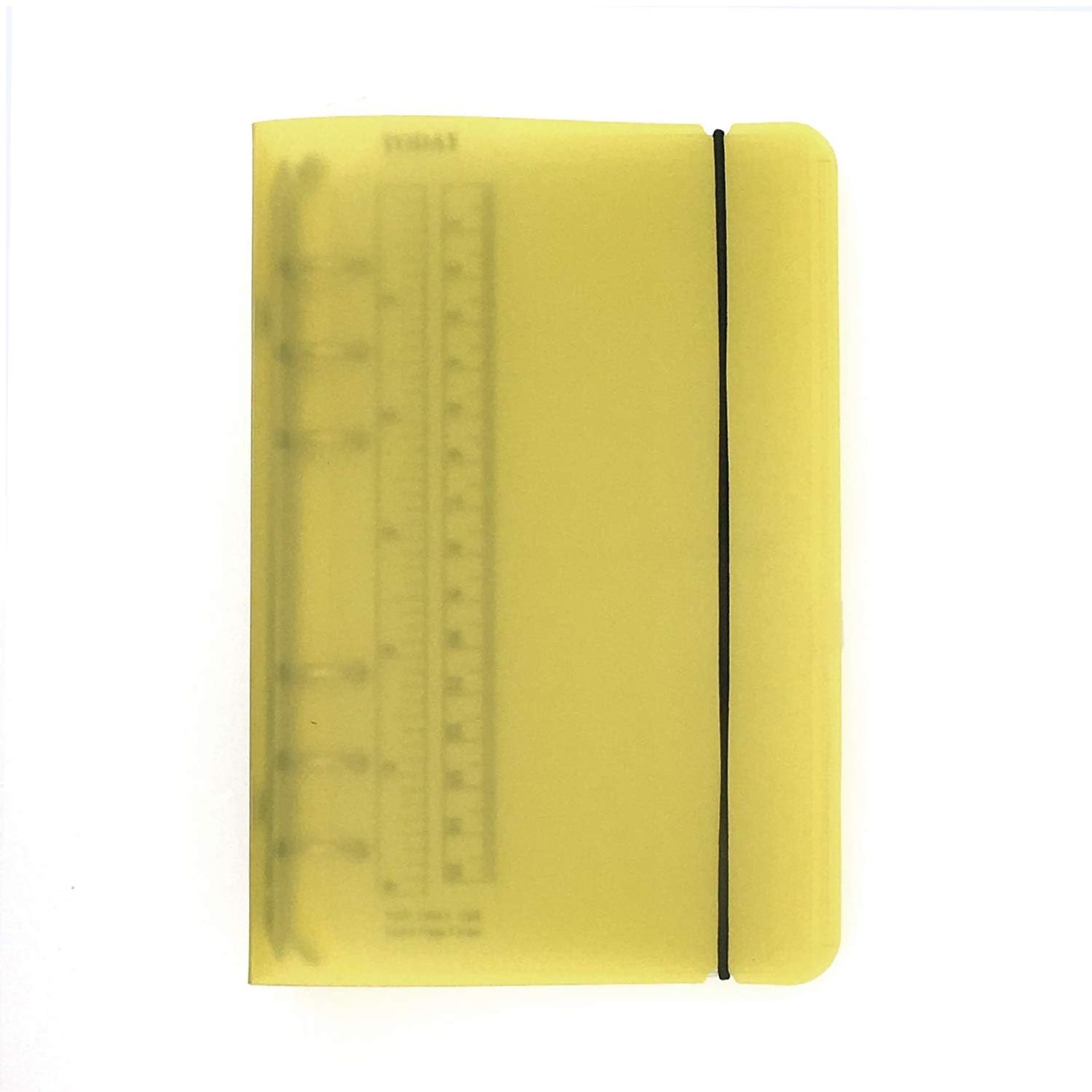 A6/ A5 6-Holes Colorful PP Cover Round Ring Binder Personal Organizer for Loose Leaf Sheet Refill Notebook/DIY Scrapbooking (Yellow, A5 Combo)
