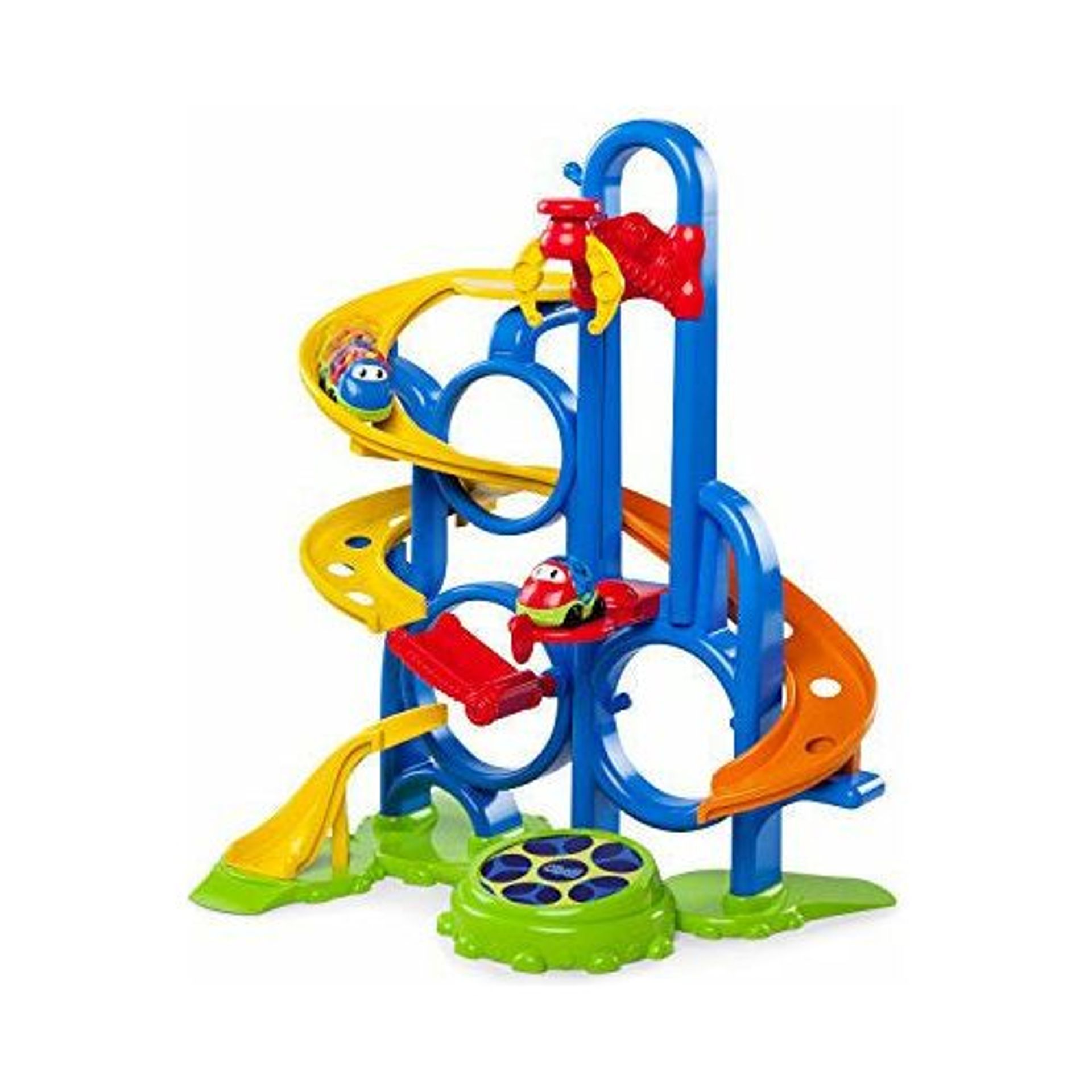 Bright Starts Oball Go Grippers Adventure Park – Spielset Ohne Batterien – Interaktive Bahn Mit Karussell – Perfekt Für Kleinkinder