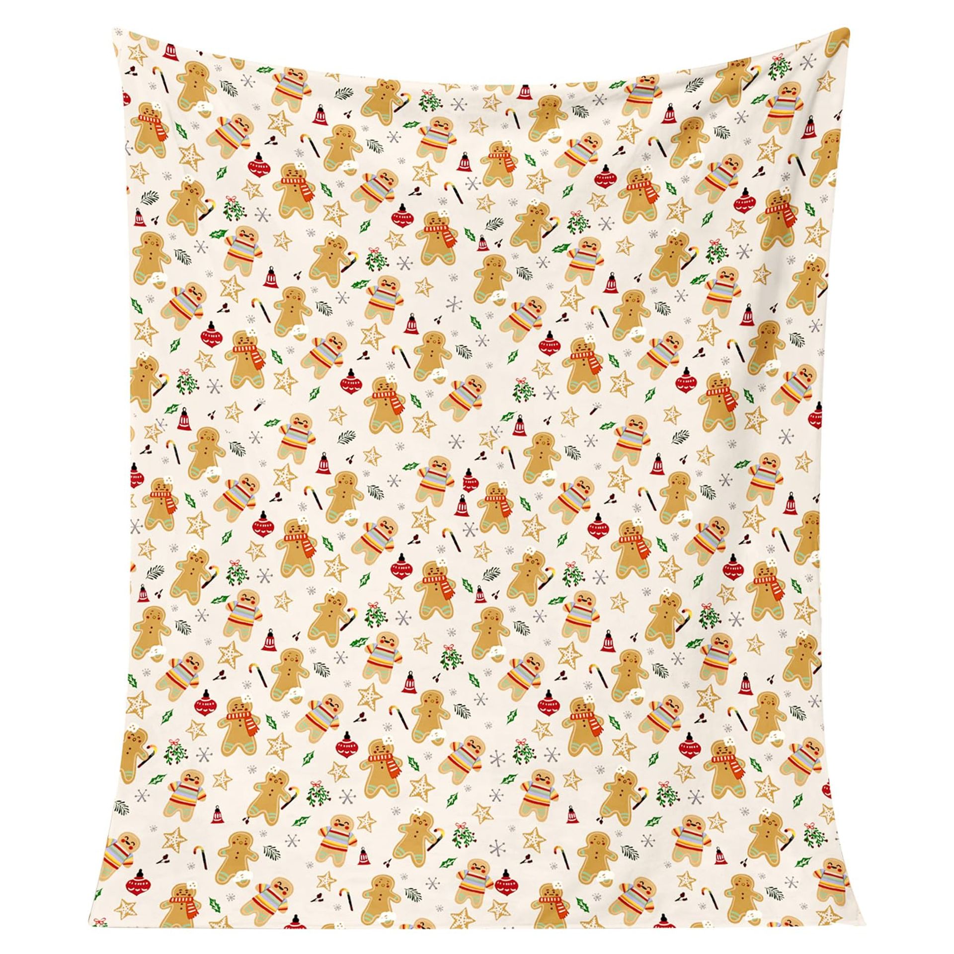 Festive Christmas Flannel Blanket - Soft Microfibre, Warm & Cosy 130x150CM for Home & Outdoors