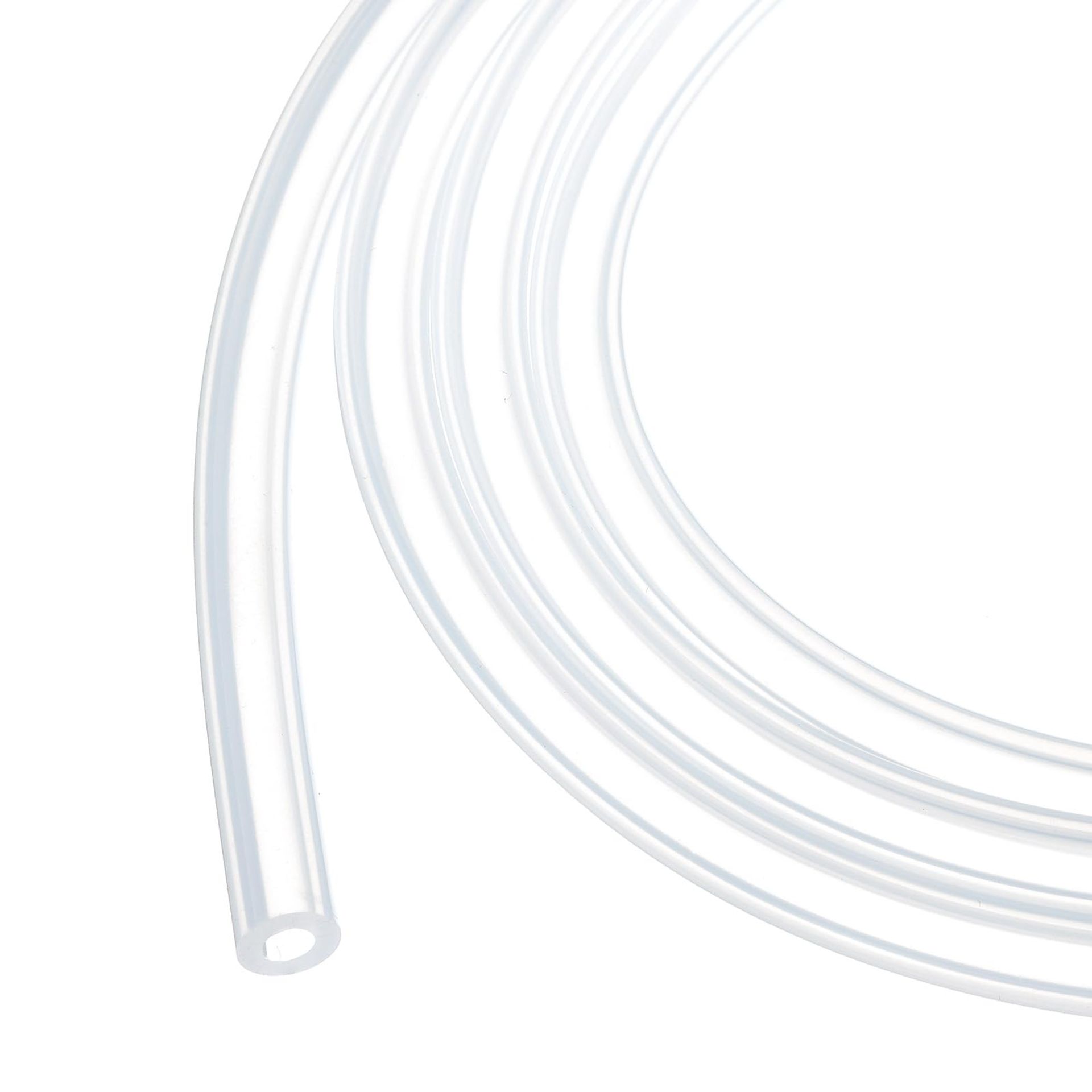 26ft Clear Silicone Tubing 4.8mm ID 7.9mm OD for Pump, Siphoning & Irrigation