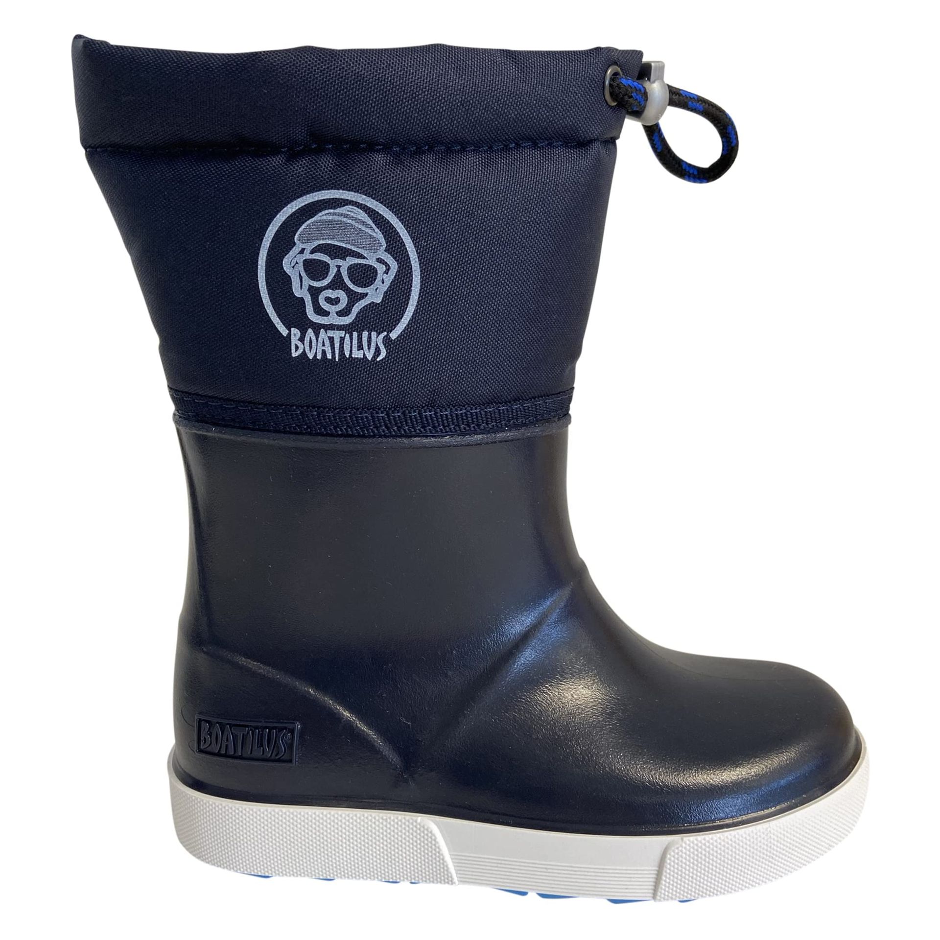 Unisex Kids Eco-Friendly Lined Rain and Snow Boots with Warm Fleece - Navy UK 10 / EU 28-29