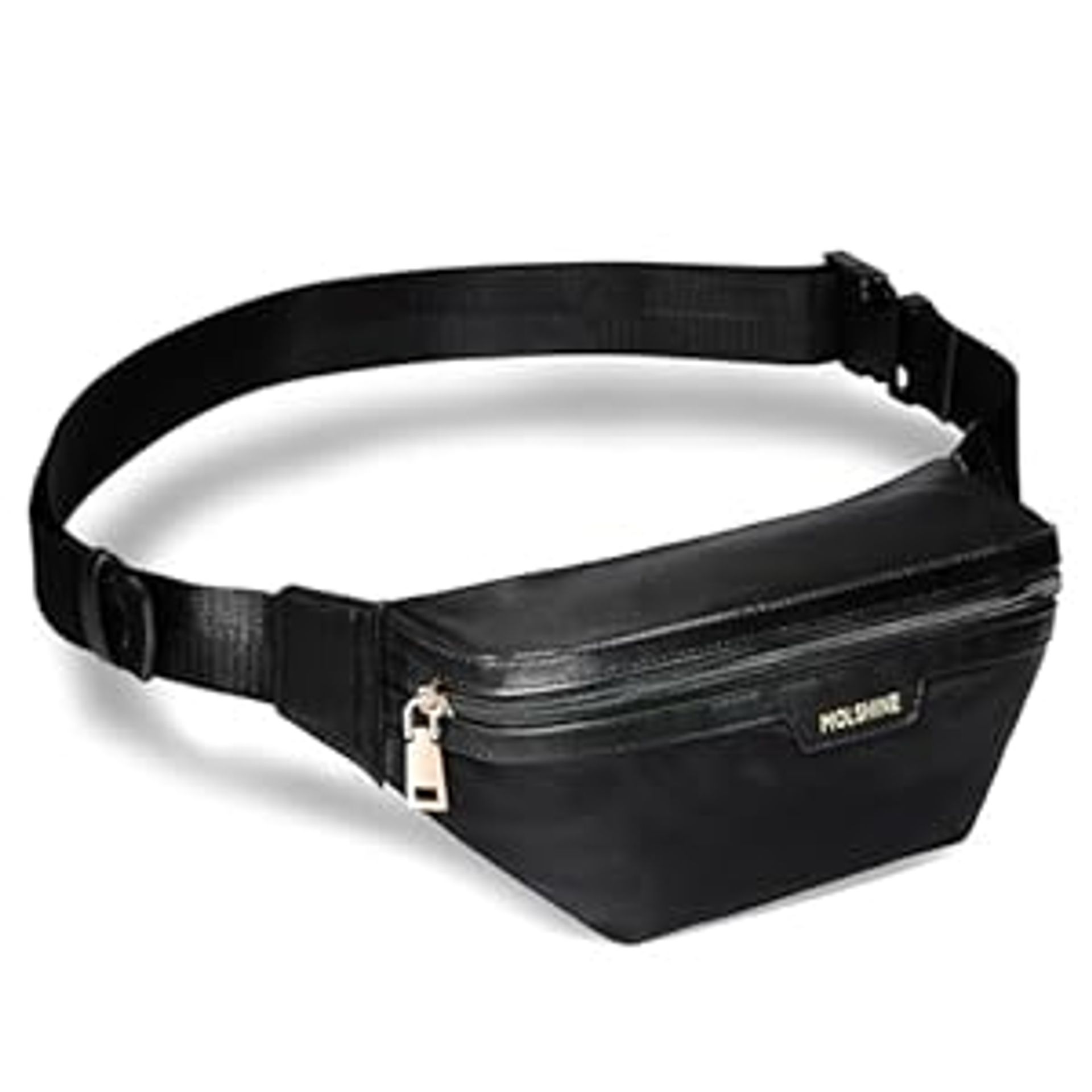 Bum Bag Fanny Pack for Men and Women Adjustable Crossbody Waist Bag with Anti-Theft Pockets – Black M