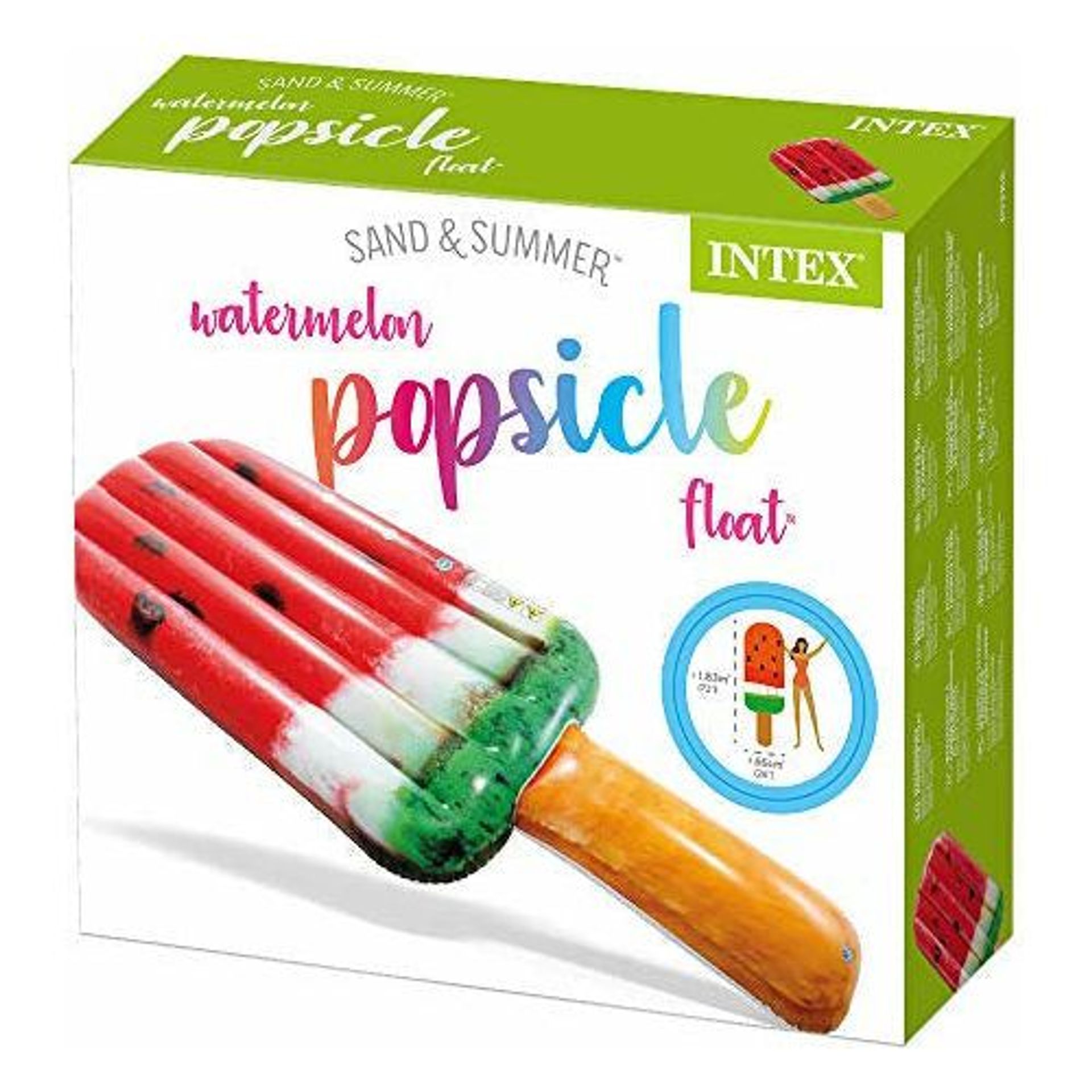 Intex 58751 Realistic Print Mattress Lilo Watermelon-Flavoured Ice Lolly