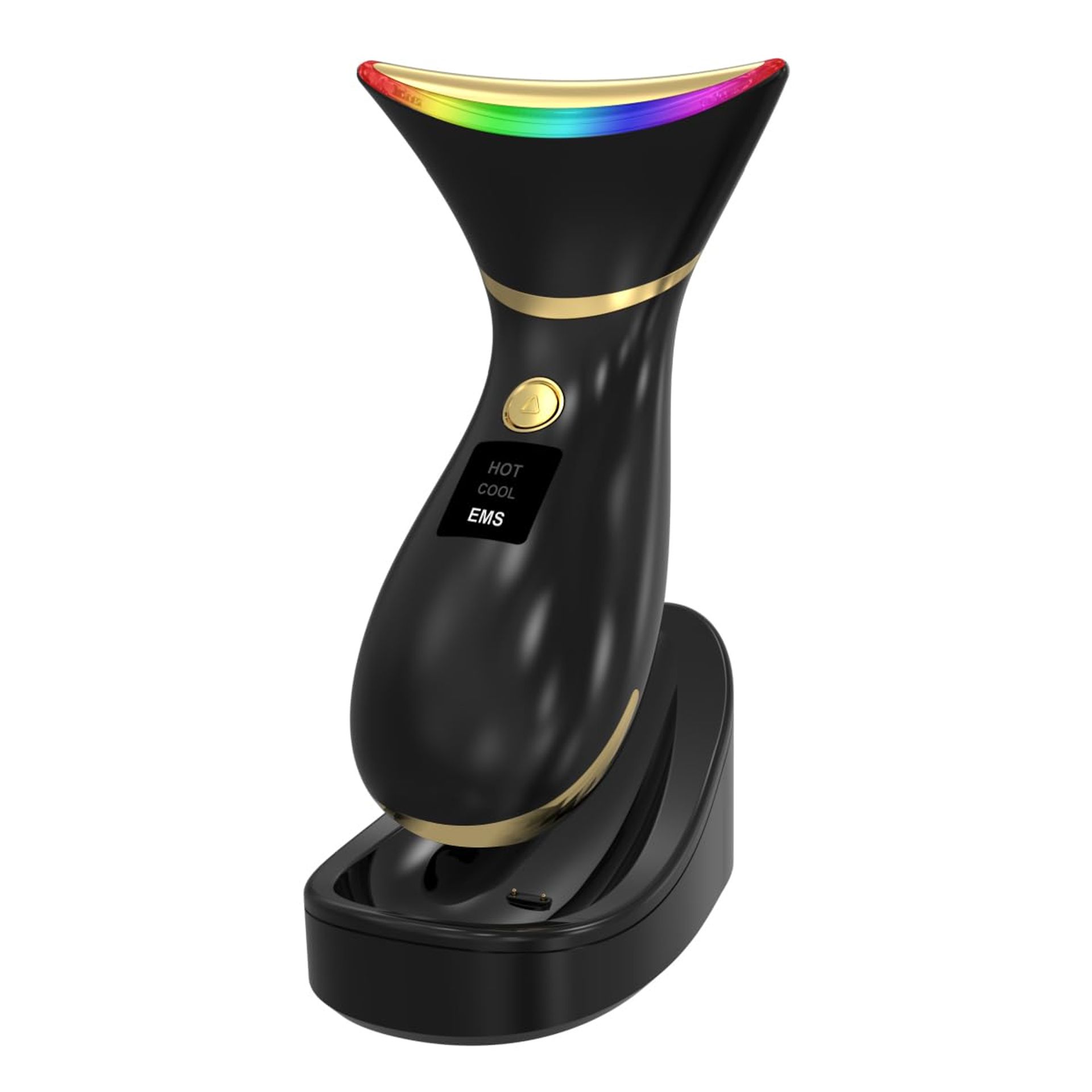 Face Massager,Anti-Wrinkle Face Device with 7 Colors 3 Modes 45°C HOT/5°C Cold for SkinTightening & Neck Lifting EMS Massage Face Toning Firming for Women