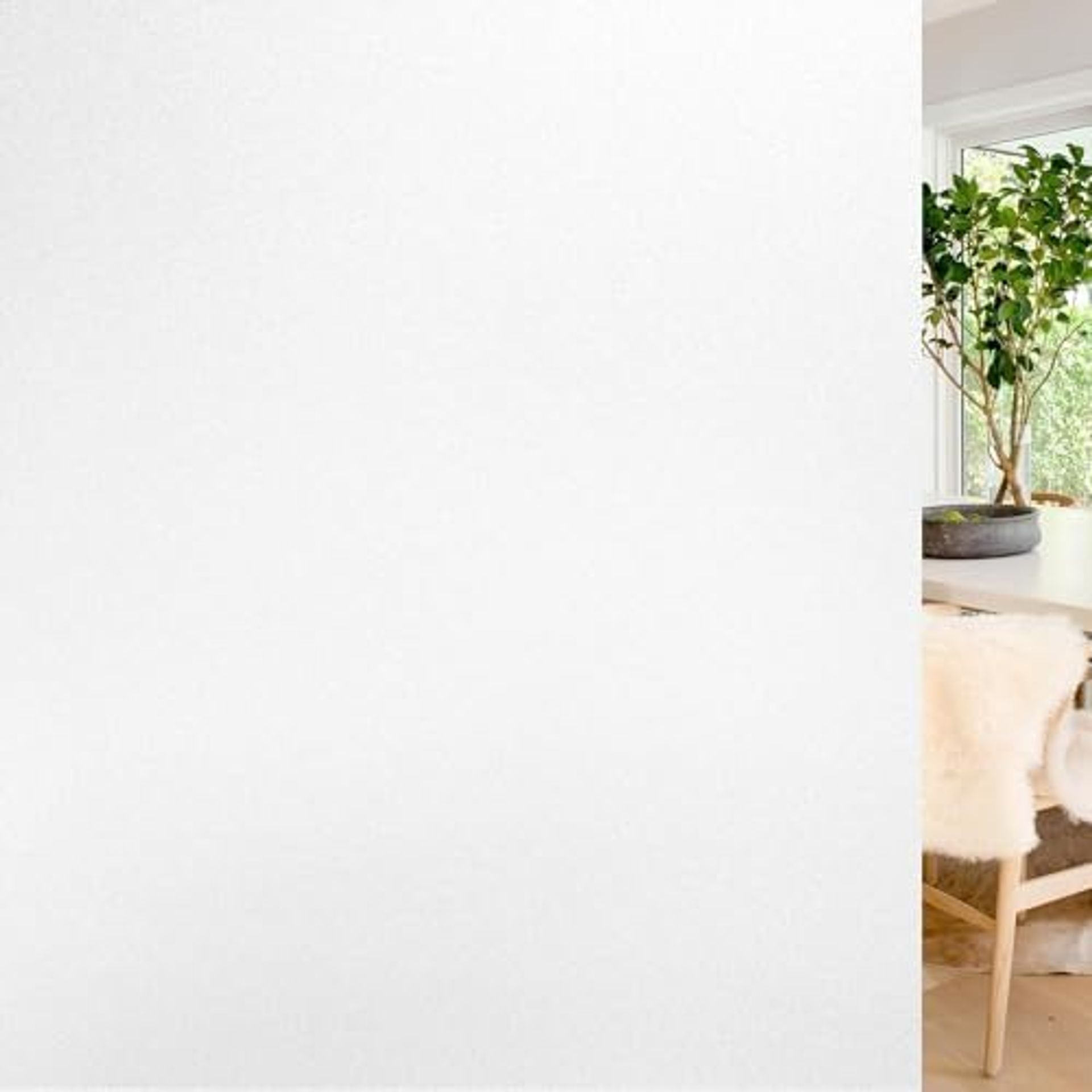 Frosted Window Privacy Film Static Cling, Anti-UV, Opaque Covering for Home, Office & Bathroom Glass - 90x300cm