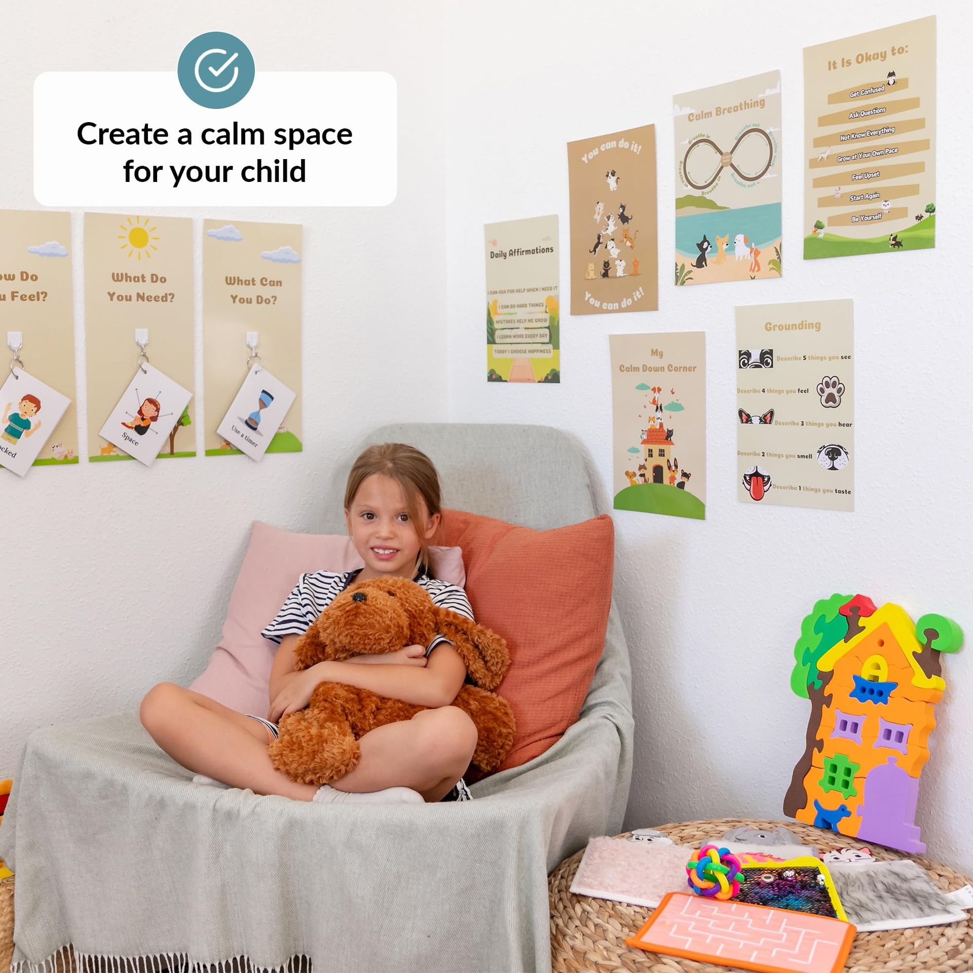 Calm Down Corner Kit For Classrooms & Homes | Sensory & Therapy Toys For