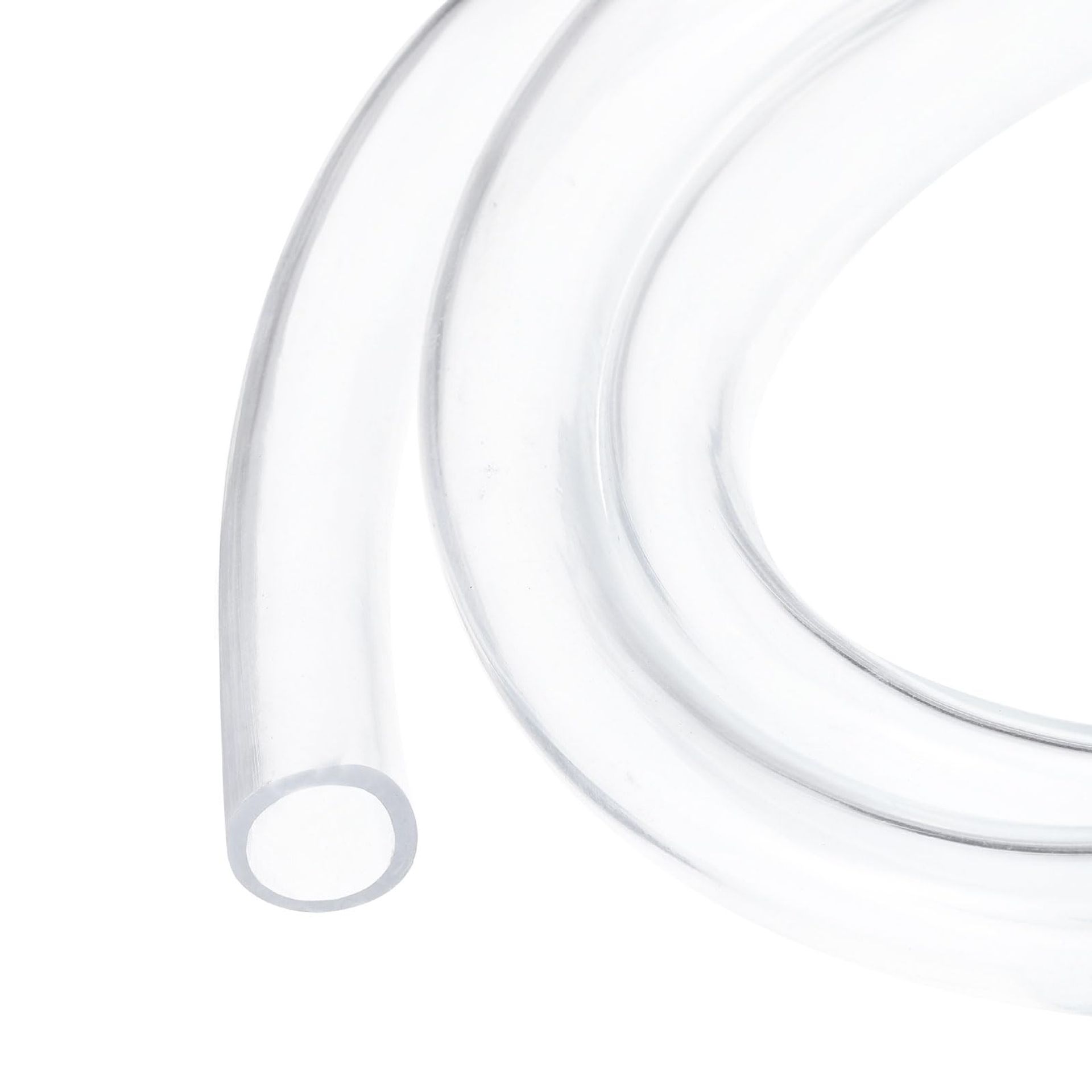 25ft Clear PVC Flexible Tubing 14.3mm x 19mm for Garden Irrigation, Aquariums, Water & Air Flow