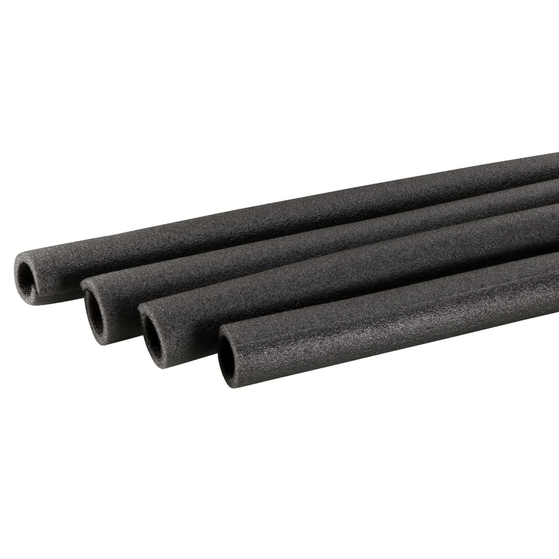 sourcing map Foam Tube Sponge Protective Sleeve Heat Preservation Black Sleeve Polyethylene Pipe 20x30mm(0.78x1.2 Inch) for Pipe Insulation, Pack of 4