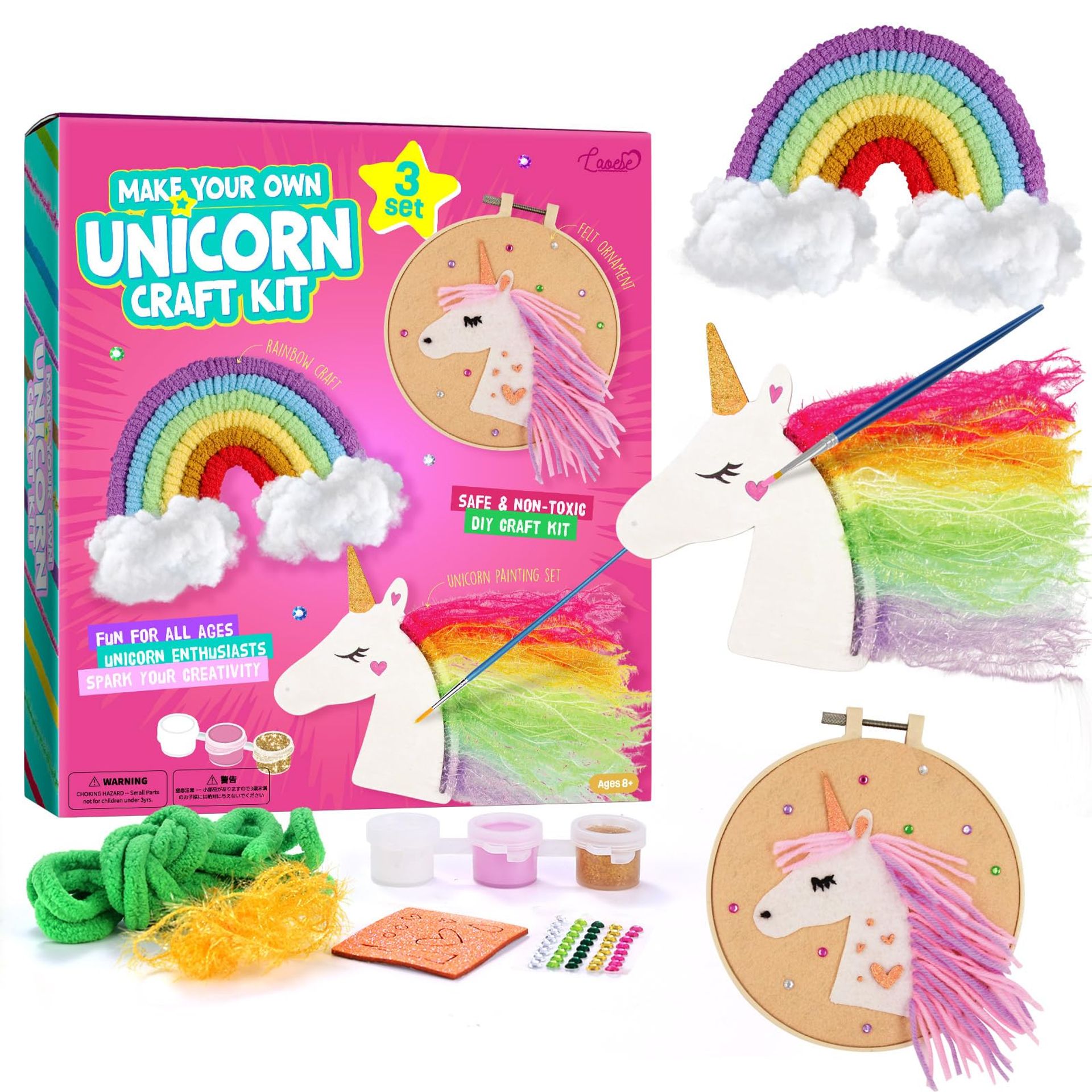 Unicorn Craft Kit for Girls Ages 6-12 - DIY Arts & Crafts Birthday Gift