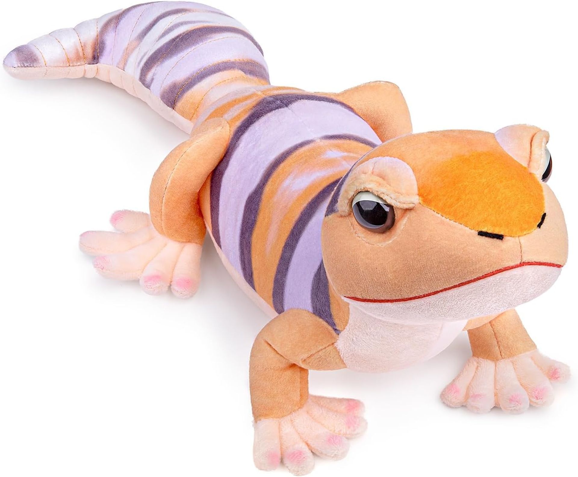 Cute Realistic Stuffed Gecko Plush Toy Super Soft Home Décor Gift - Gecko Purple and Orange 40cm