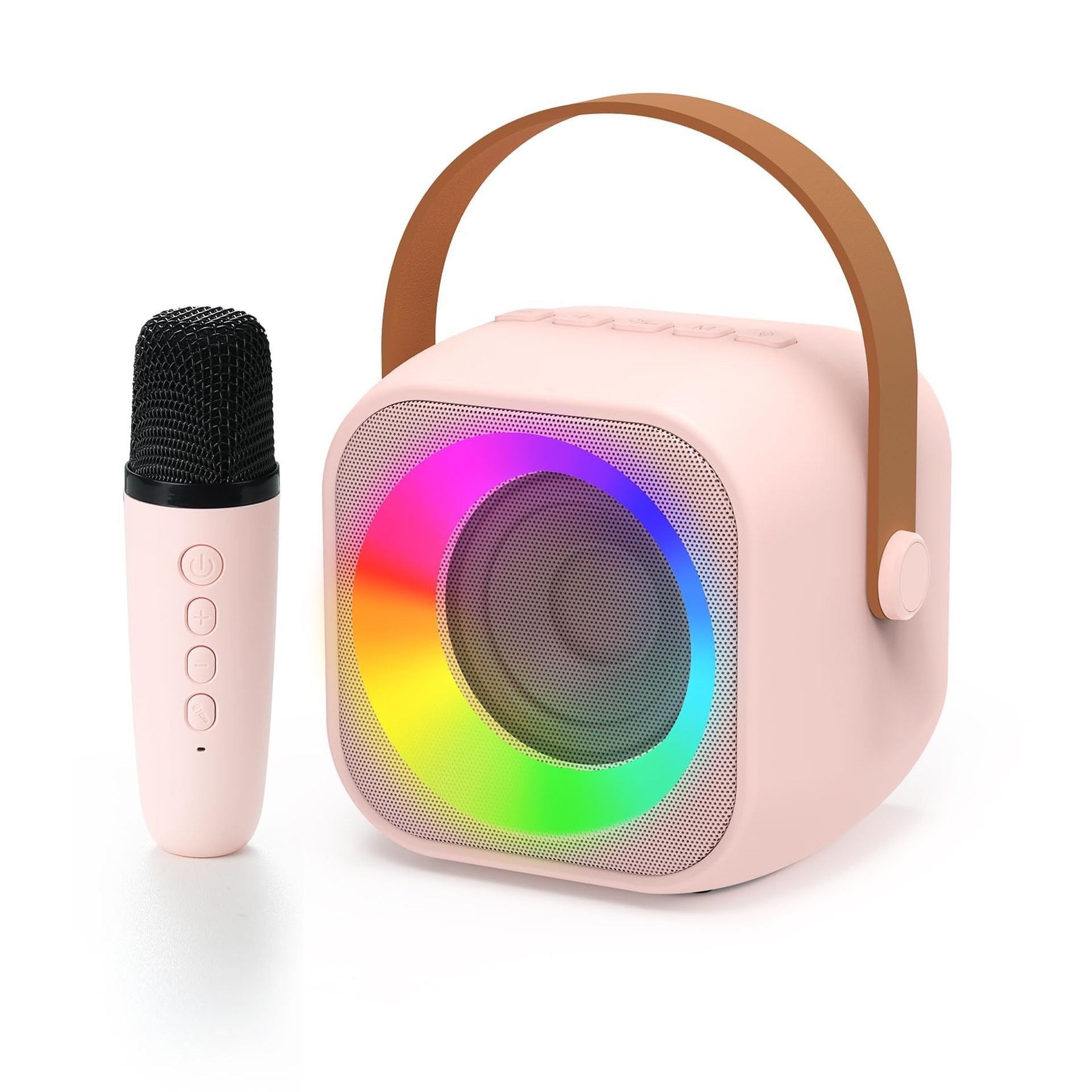Girls Karaoke Machine Microphone - Ideal Birthday Gift for Ages 3-15 - Fun Musical Toy in Pink