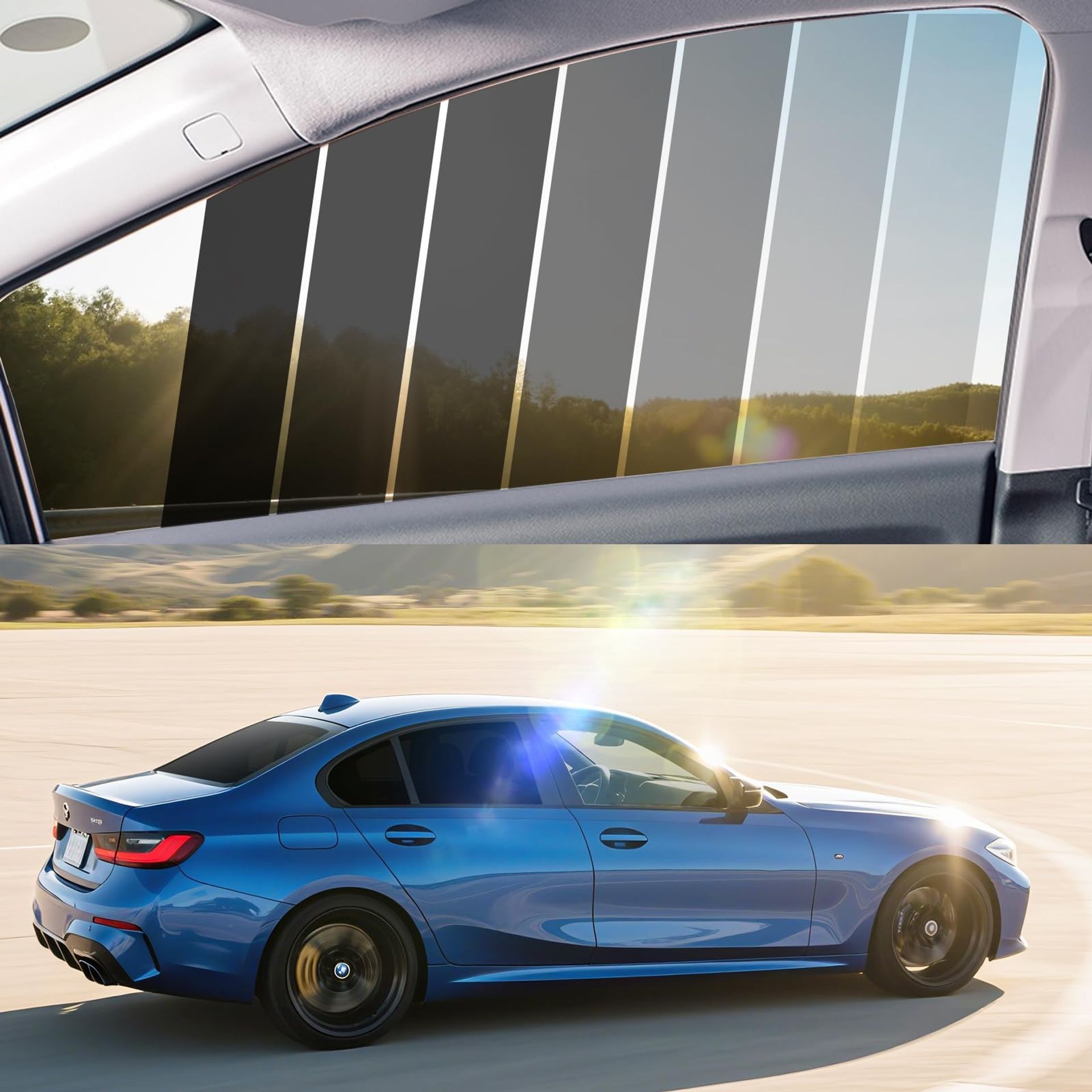 Car Window Tint Film Ceramic UV & Heat Blocking Privacy for Cars & Homes - 20% VLT 3m x 50cm
