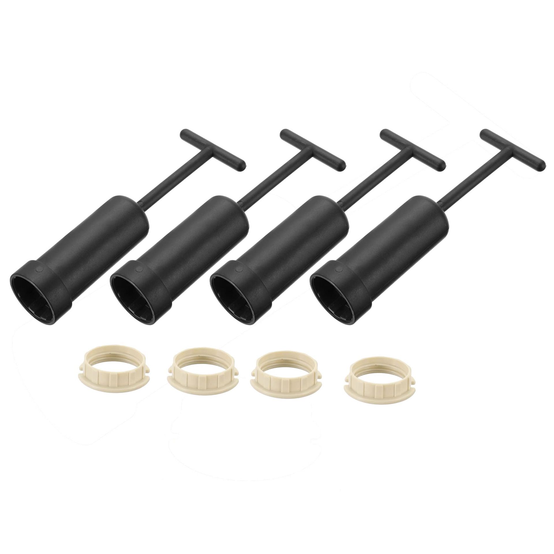 sourcing map G9 Light Socket Rings Lamp Shade Holder Adapter Ring Replacement with Removal Tool, 4 Set
