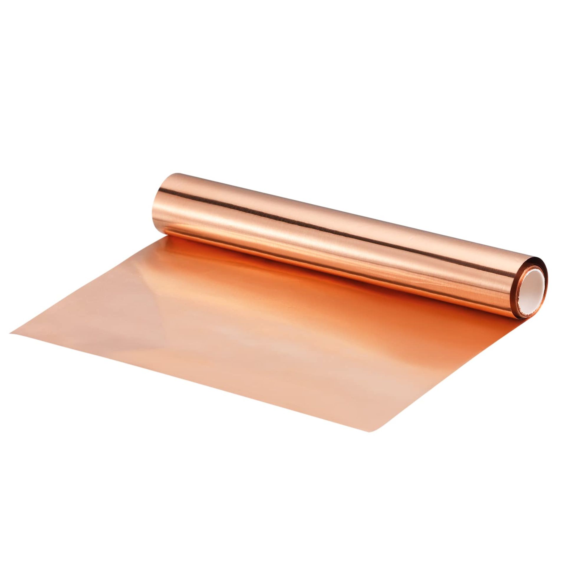Pure Copper Sheet Roll 3500mm x 200mm x 0.02mm for DIY Projects & Roofing
