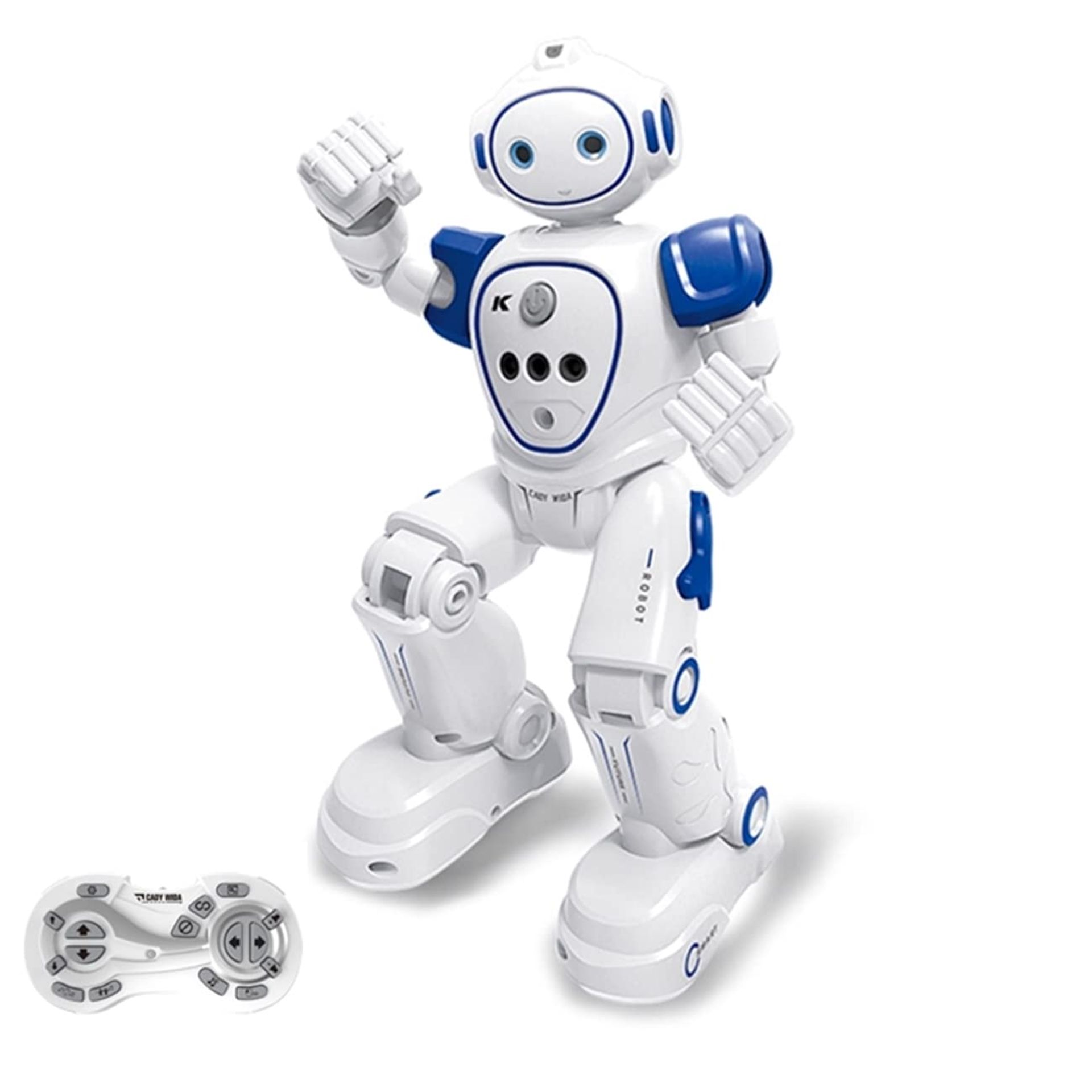 WEECOC RC Robot Toys Gesture Sensing Smart Robot Toy for Kids Can Singing Dancing Speaking Christmas Birthday Gift (Blue)