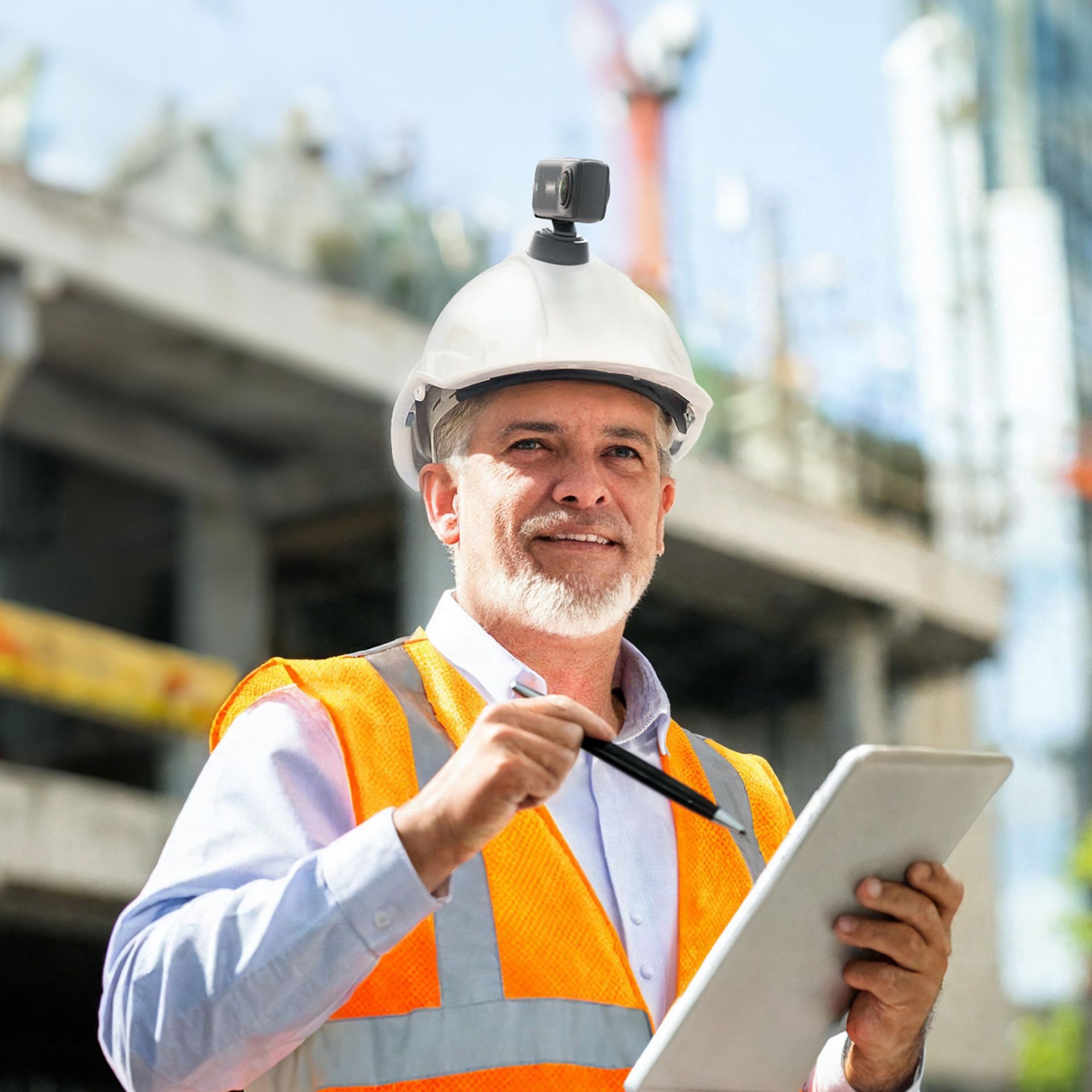 Hard Hat Camera Mount For Action Cameras – Secure Helmet Attachment For F