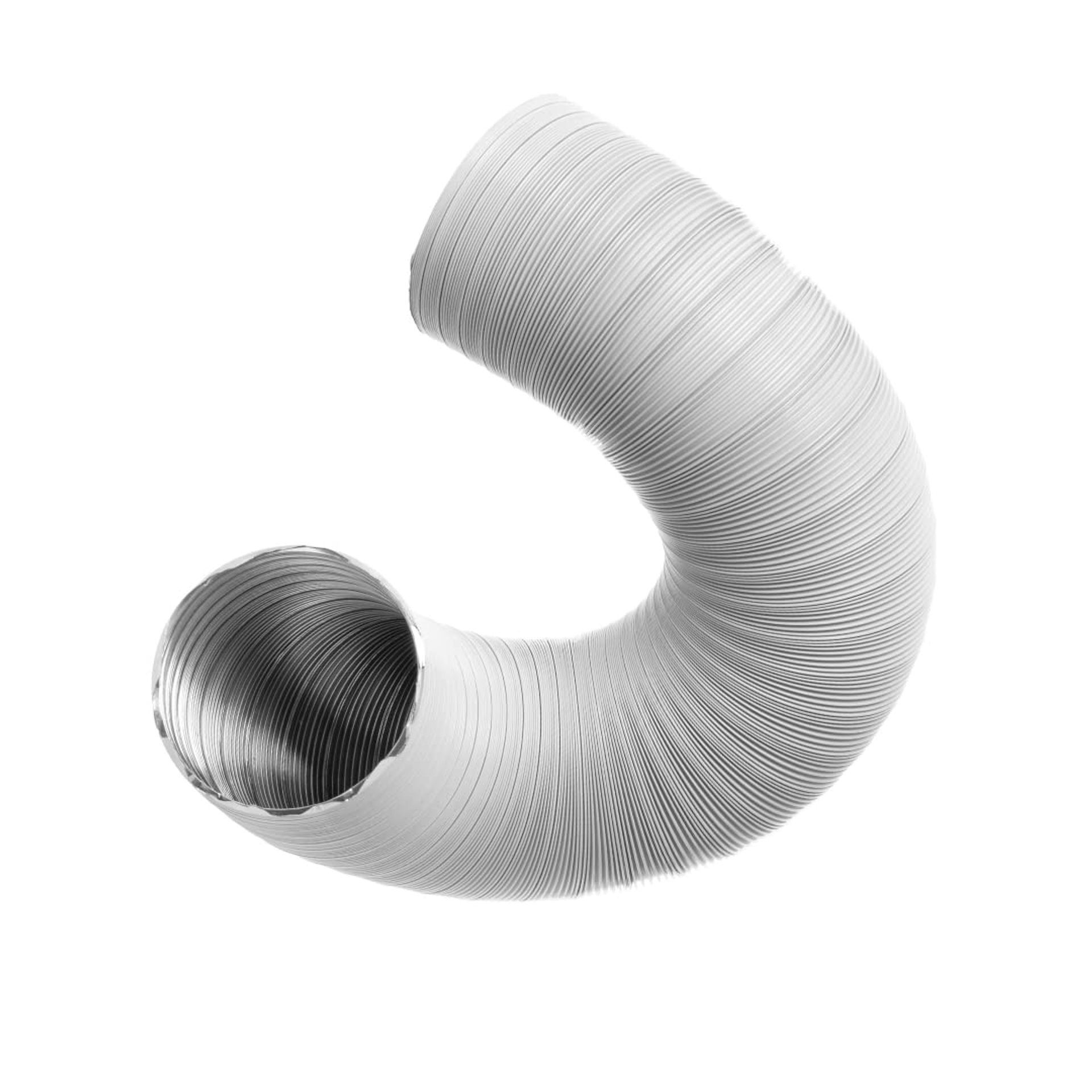 4 Inch Flexible Air Duct for Cooker Hood, AC & More - 1.5m Semi-Rigid Aluminium Vent Hose