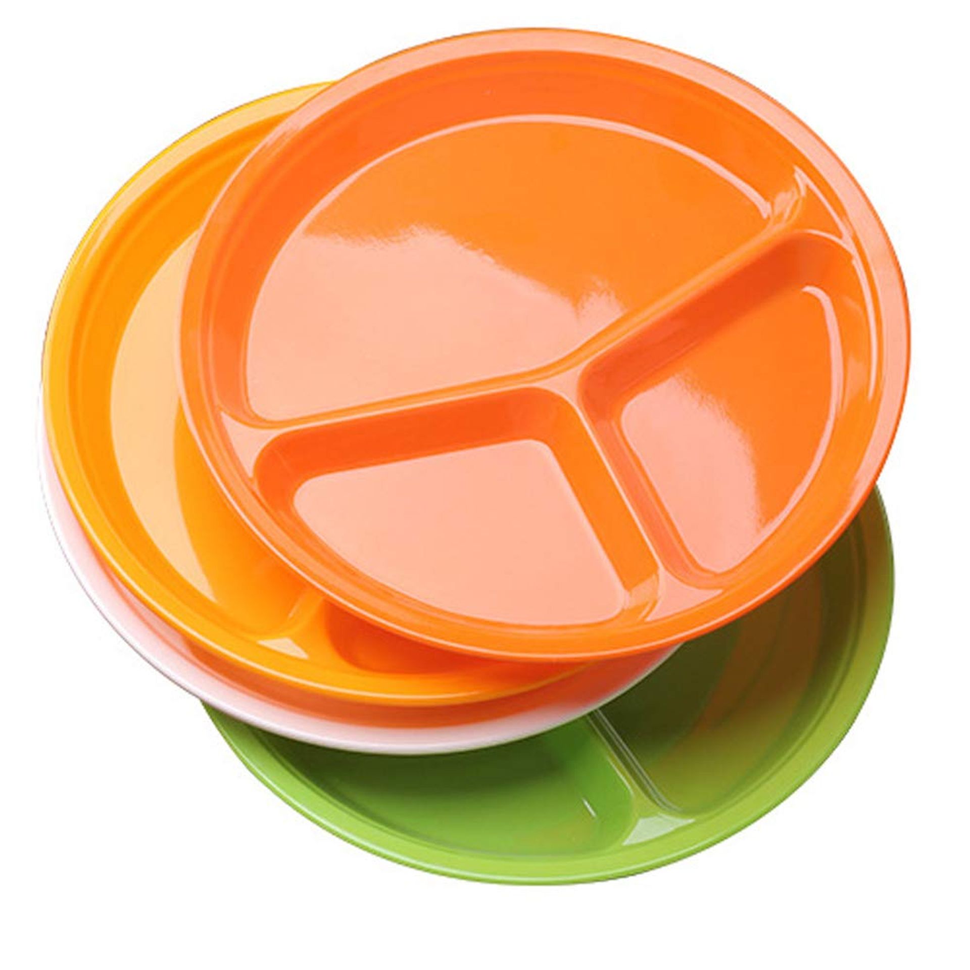 AIYoo Pack Of 4 Divided Plates,26cm 10 1/4