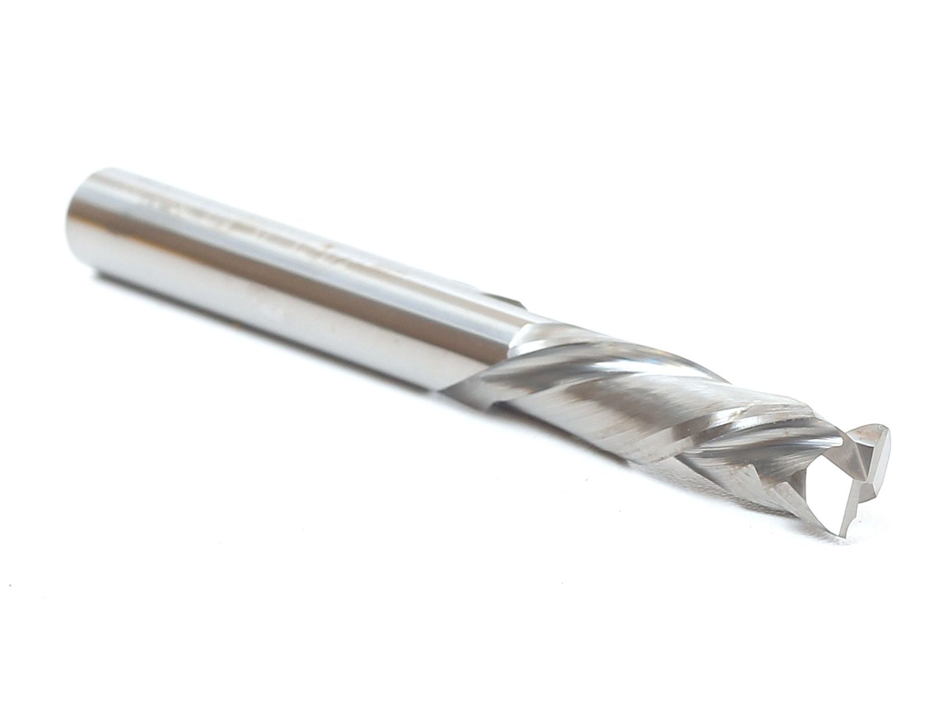 Compression Cut Spiral End Mill CNC Router Bit 2 Flute Smooth Finish 1/4-Inch Shank - Silver 1/4 Inch