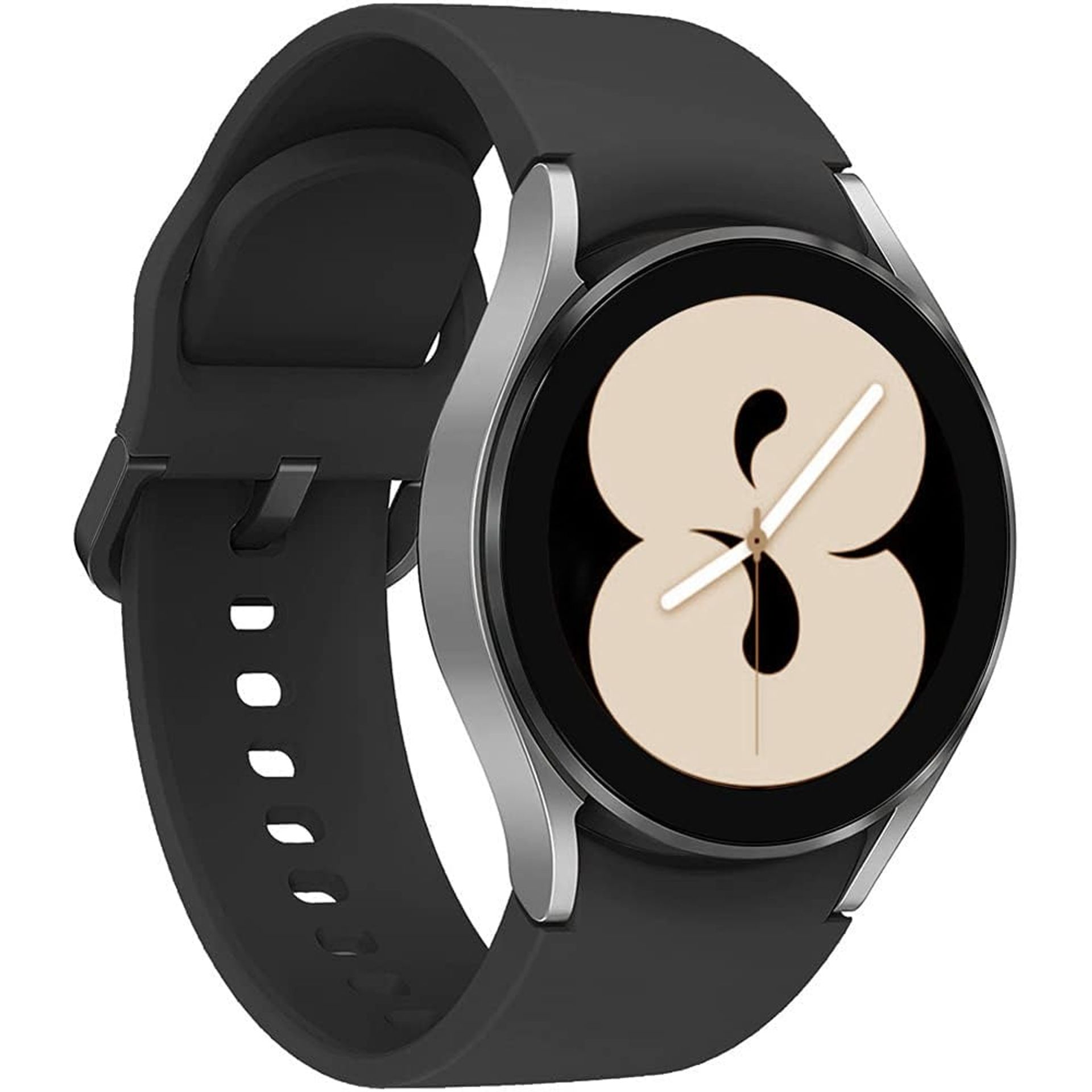 Leishouer Straps for Samsung Galaxy Watch 6/5/5 Pro/4 40mm 44mm 42mm 46mm 43mm 45mm 47mm Strap,20mm Soft Silicone Watch Band Replacement Strap for Galaxy Watch 3 41mm Active 2 Official Black