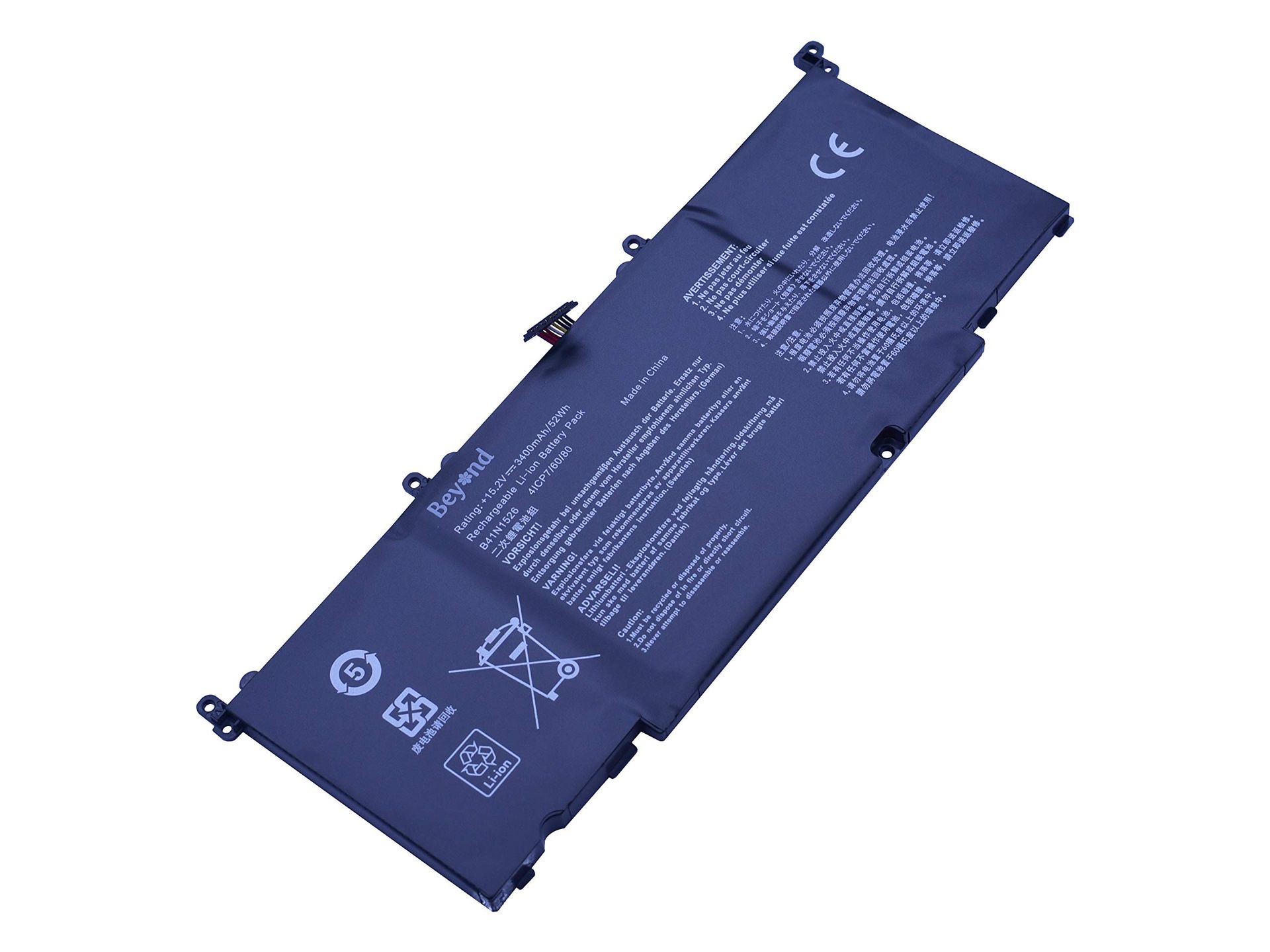 Asus Laptop Battery Replacement Compatible with FX502V GL502V ZX60V Series B41N1526 - Black
