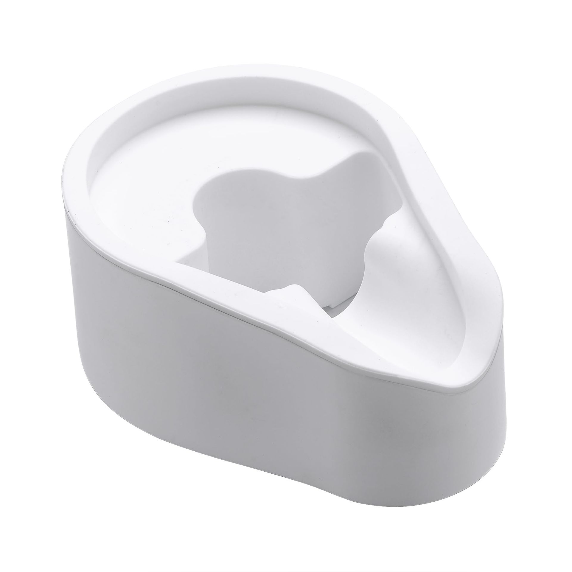 Portafilter Tamping Station with 304 Stainless Steel & Silicone Base, Fits 51/54/58mm Espresso Machines - White