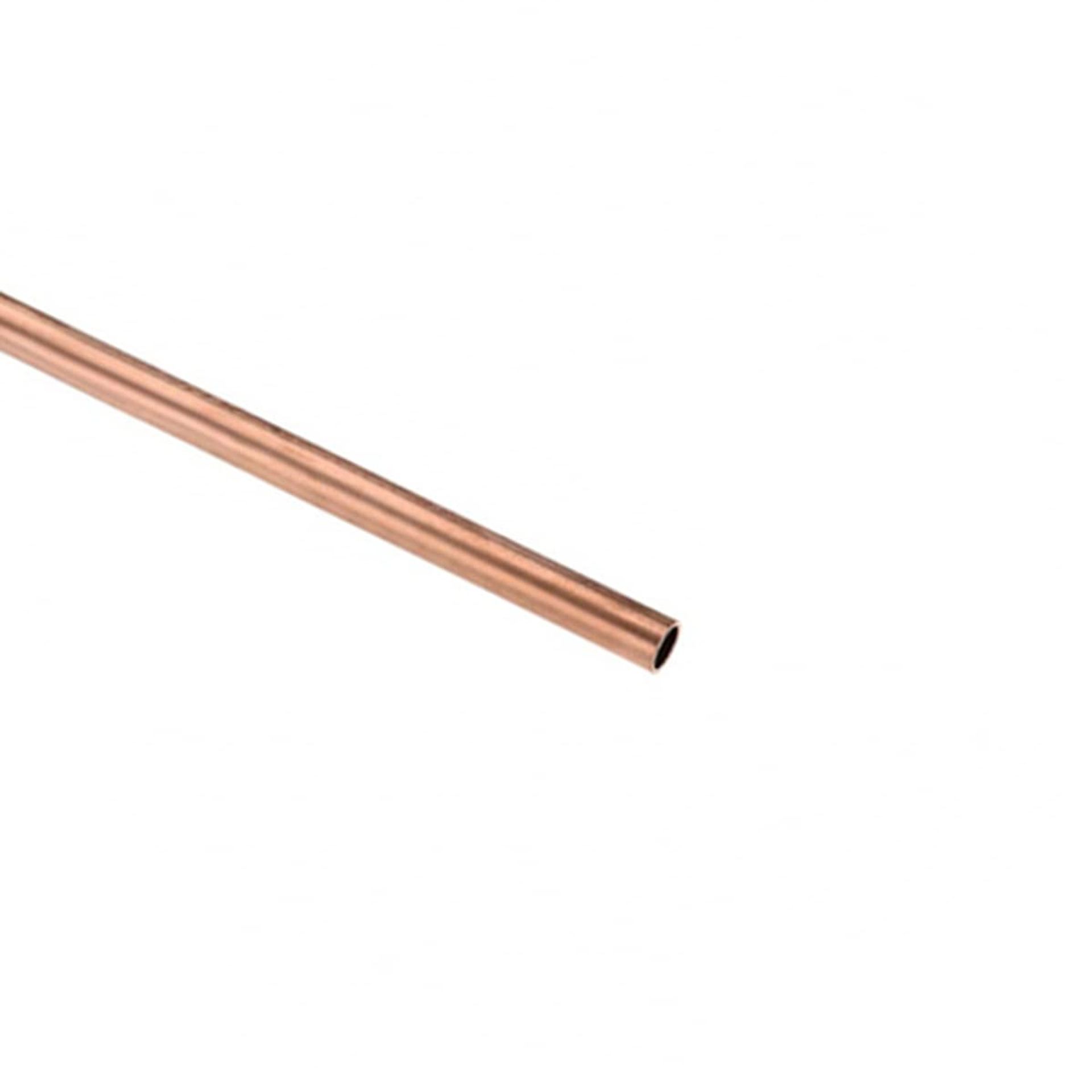 Boxonly Copper Round Tube 20mm OD 1mm Wall Thickness 200mm Length Metal Seamless Straight Pipe Tubing