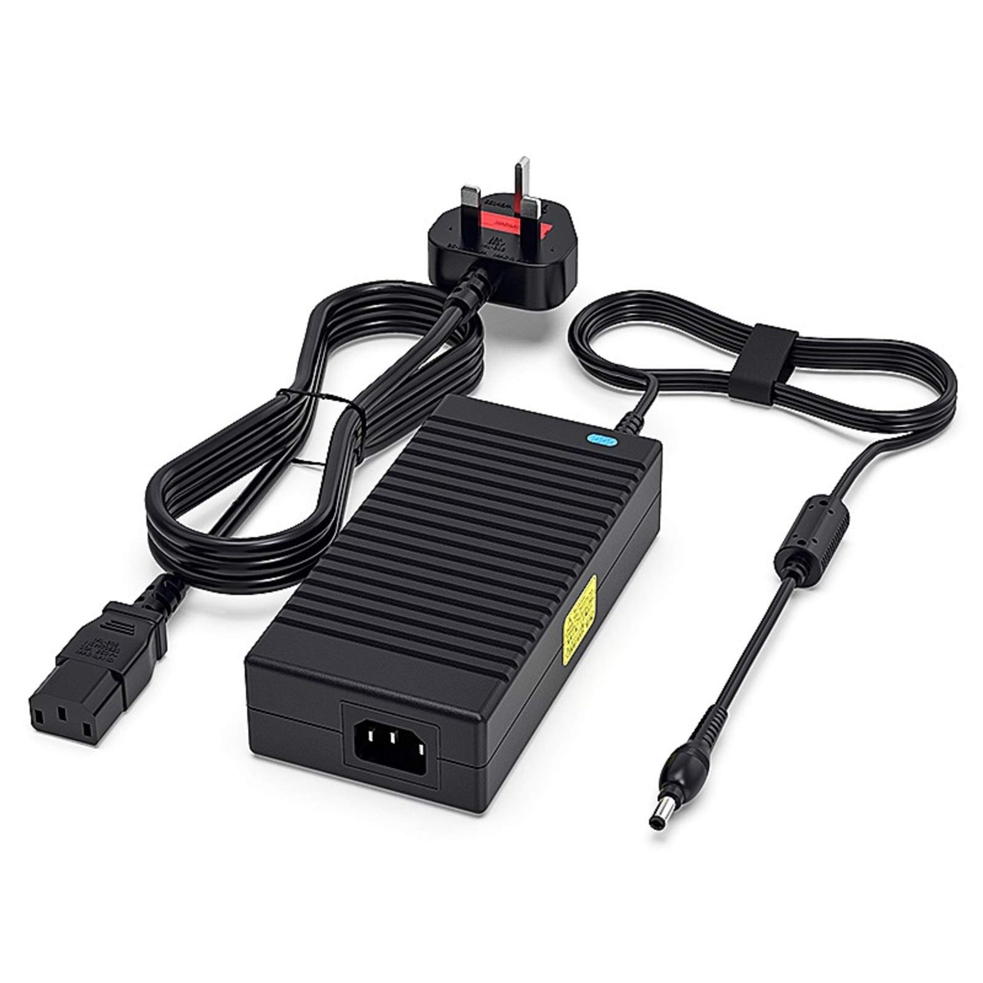 Laptop Charger Power Supply 19.5V 9.23A 180W Adapter for MSI Notebooks - Black 19.5V 9.23A 5525 NEW 7 UK