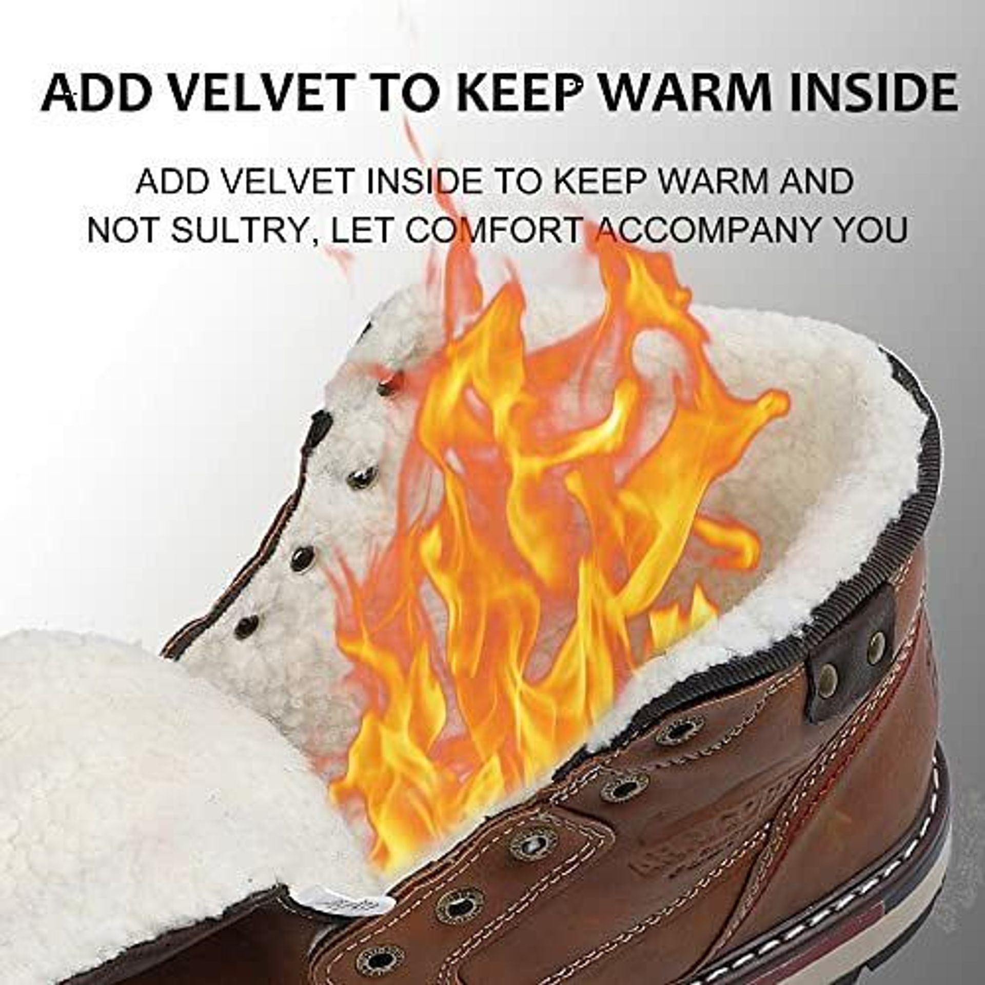ARRIGO BELLO Winterlaarzen voor heren, gevoerd, antislip, warme laarzen, gezellig, trekking, wandelschoenen, laarzen, maat 41-46 EU
