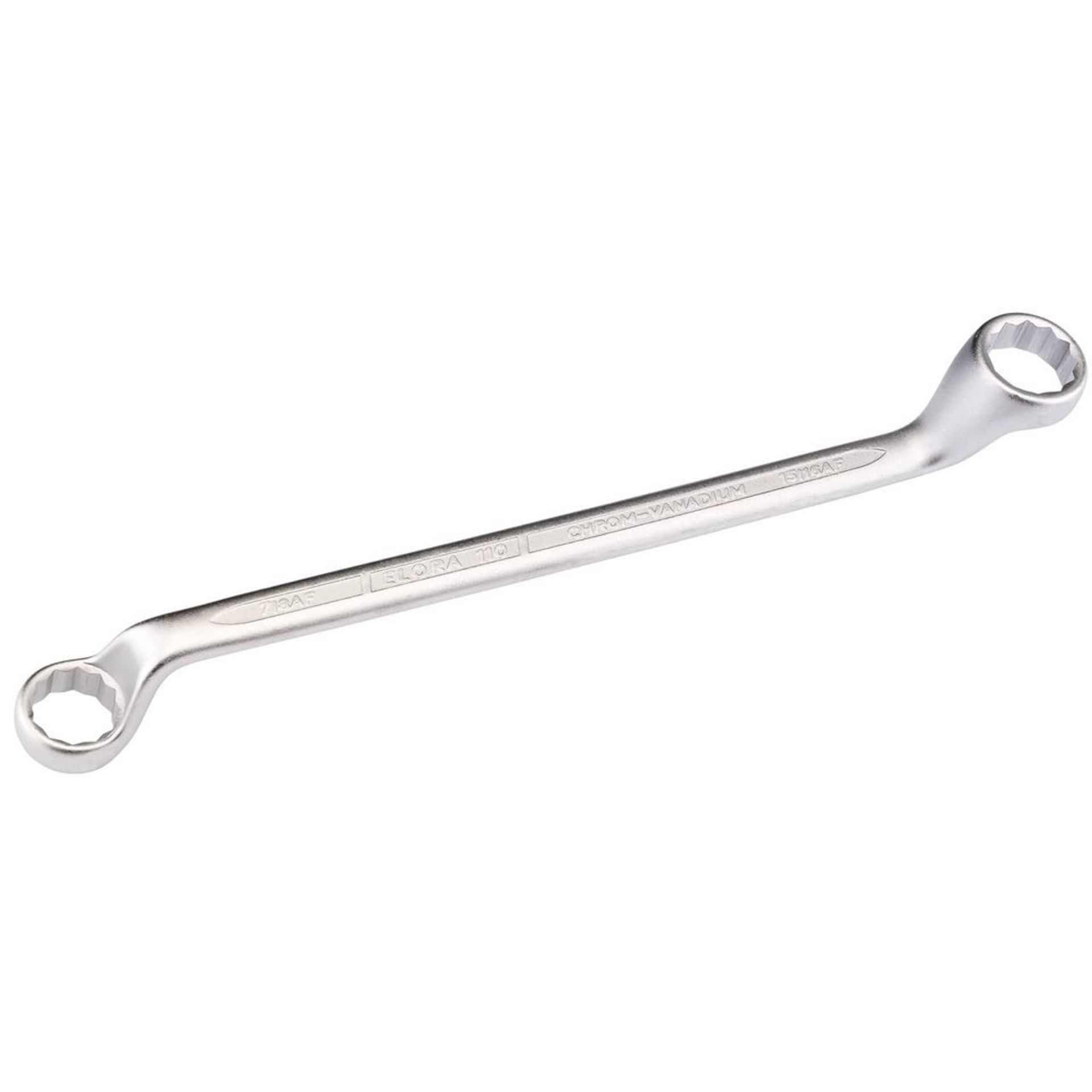 Elora Deep Crank Imperial Ring Spanner Durable Double-Ended Hand Tool - Blue 7/8 x 15/16"