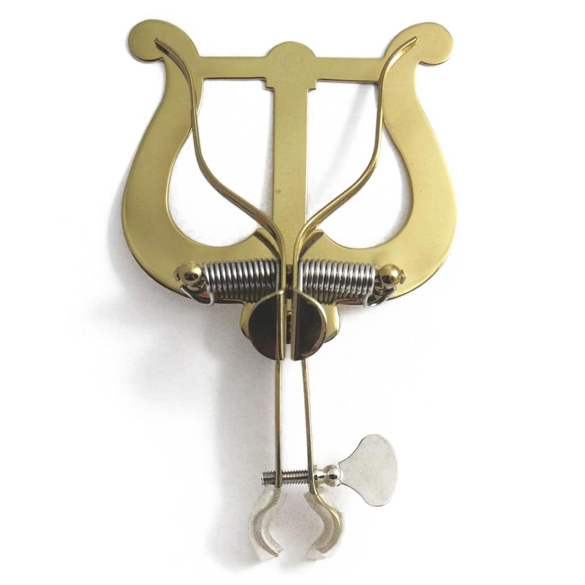 Lyre Marching Fork Music Holder for French Horn, Double Horn and Trumpet - Gold MG_XL