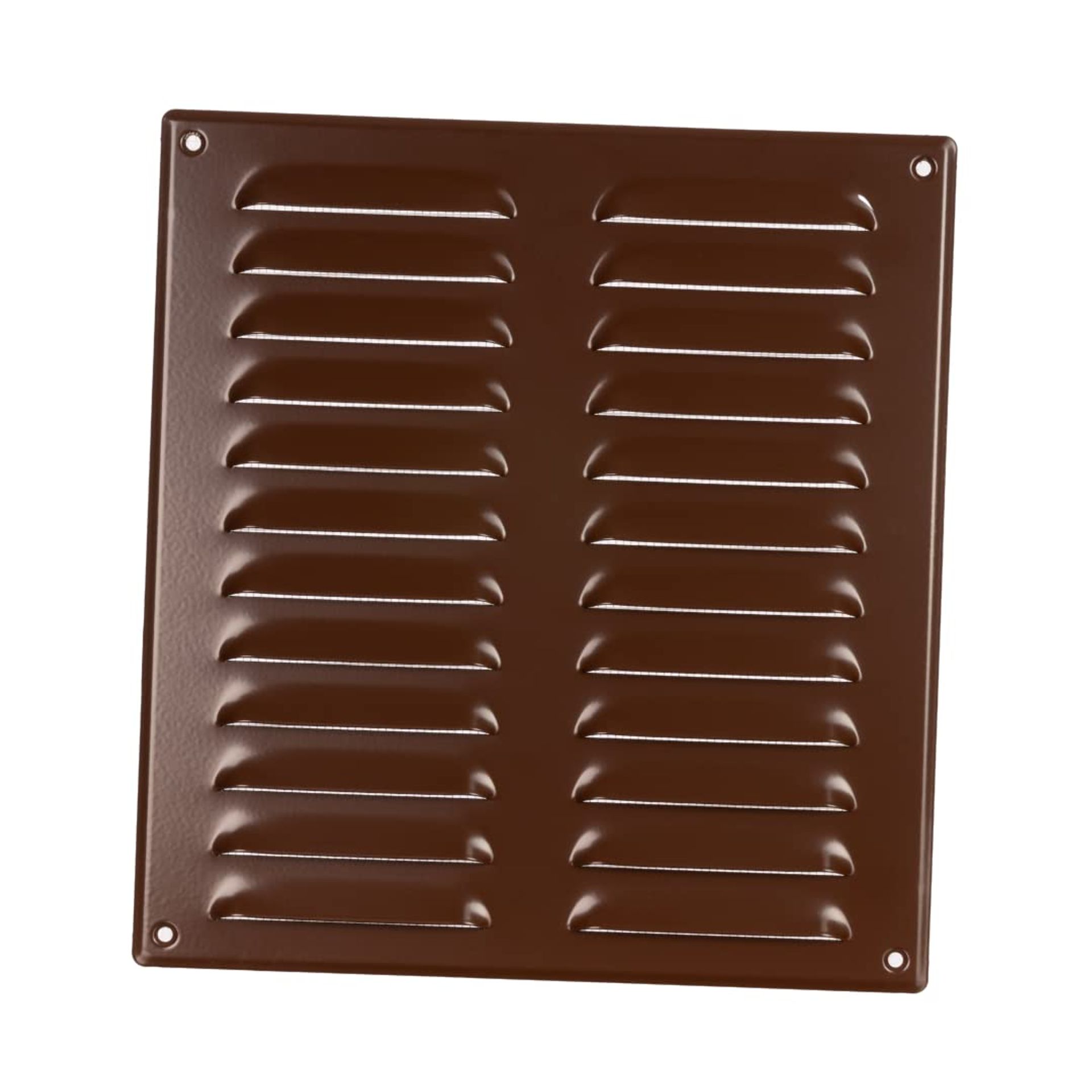260x280mm / 10x11" inch Brown Metal Air Vent Grille Cover with Insect Mesh - Ventilation Cover