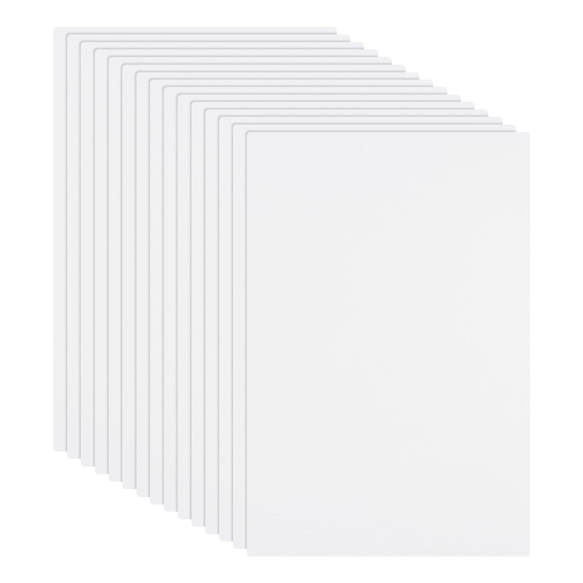 Foam Boards Set 15 PCS Lightweight Polystyrene Display & Craft Sheets - White 305 x 457 mm