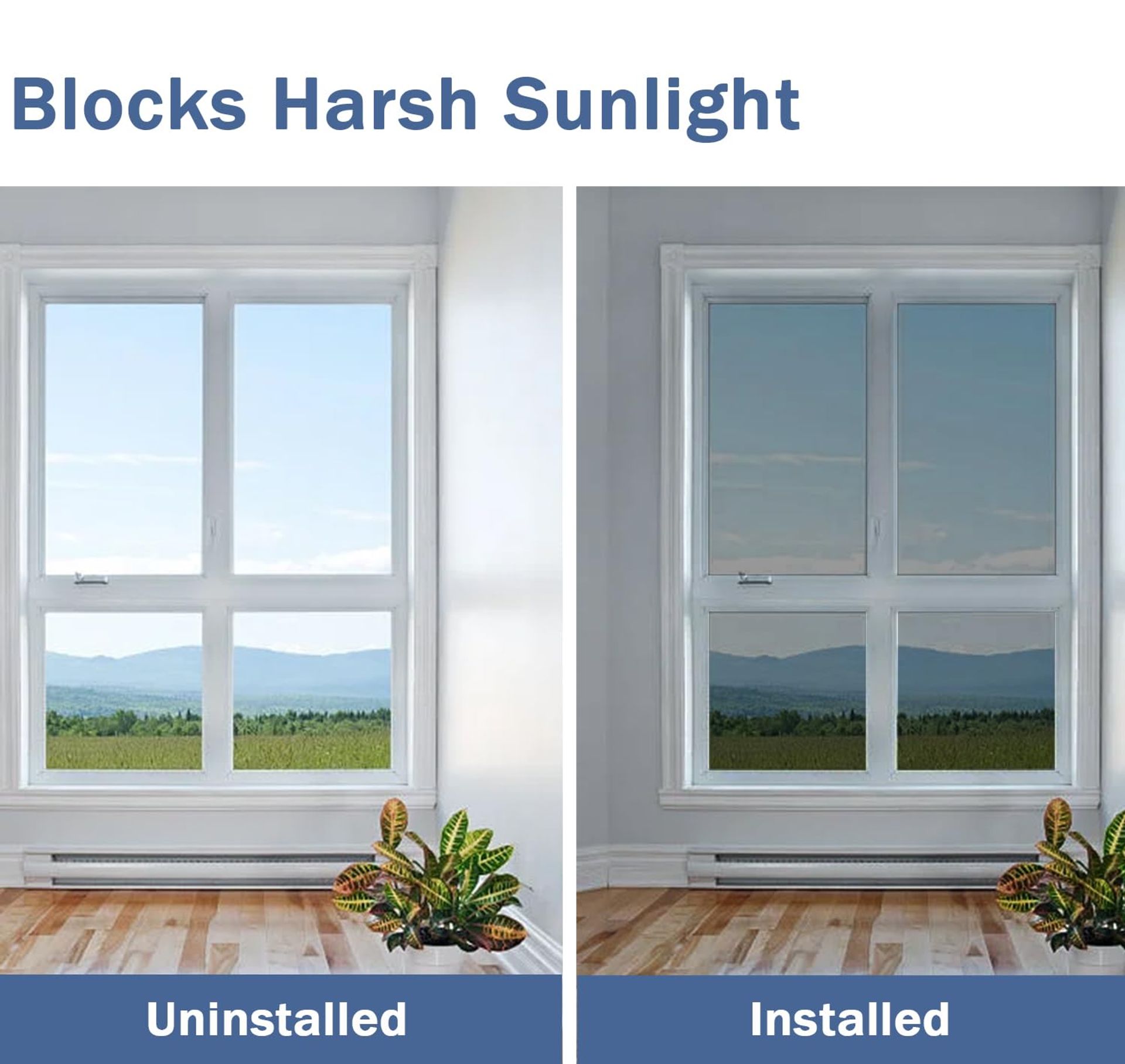 One Way Window Film Privacy Reflective Tint Anti Glare UV Blocking Self A