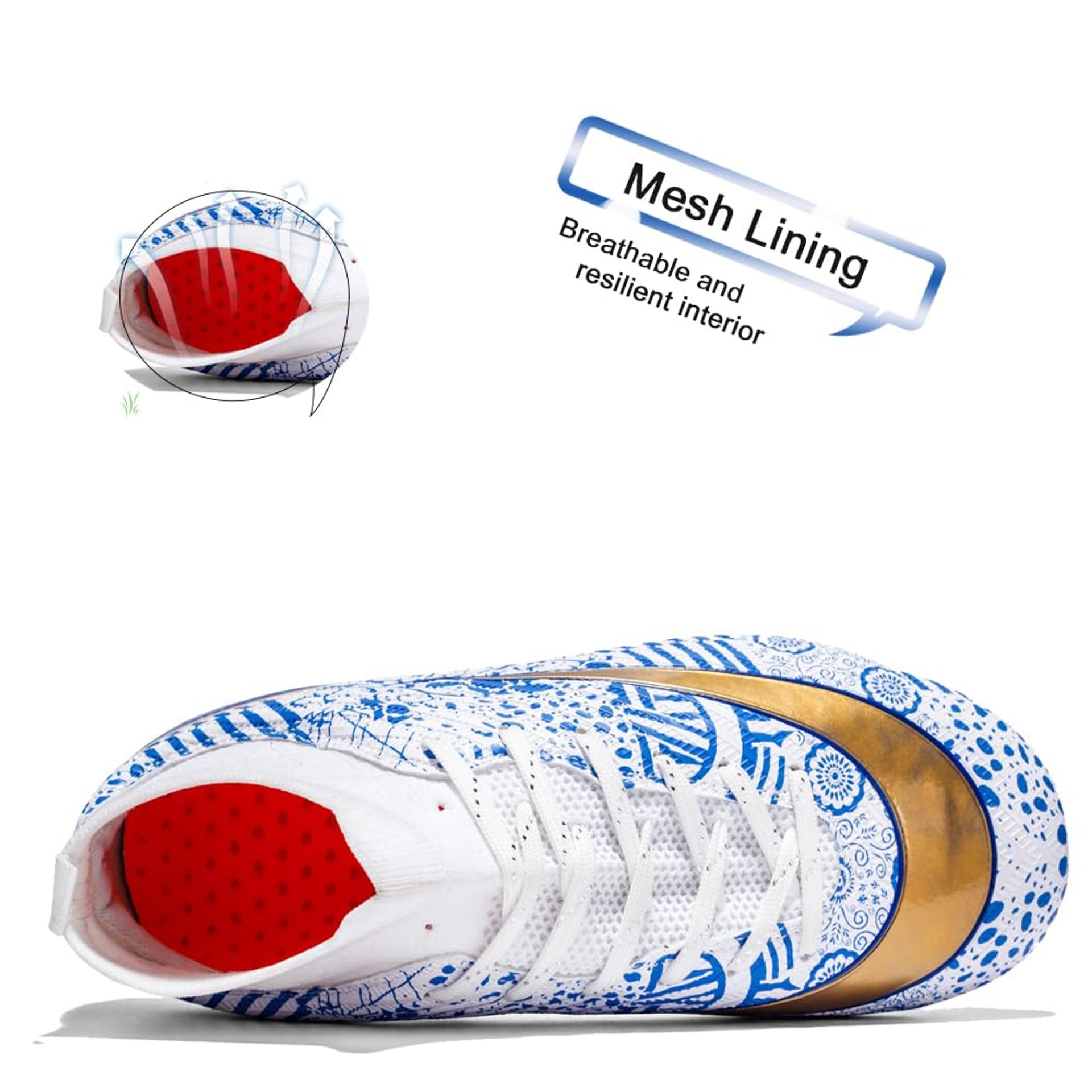 ASOCO DREAM Chaussures de football pour homme - Chaussures de football pour terrain ferme - Pour
