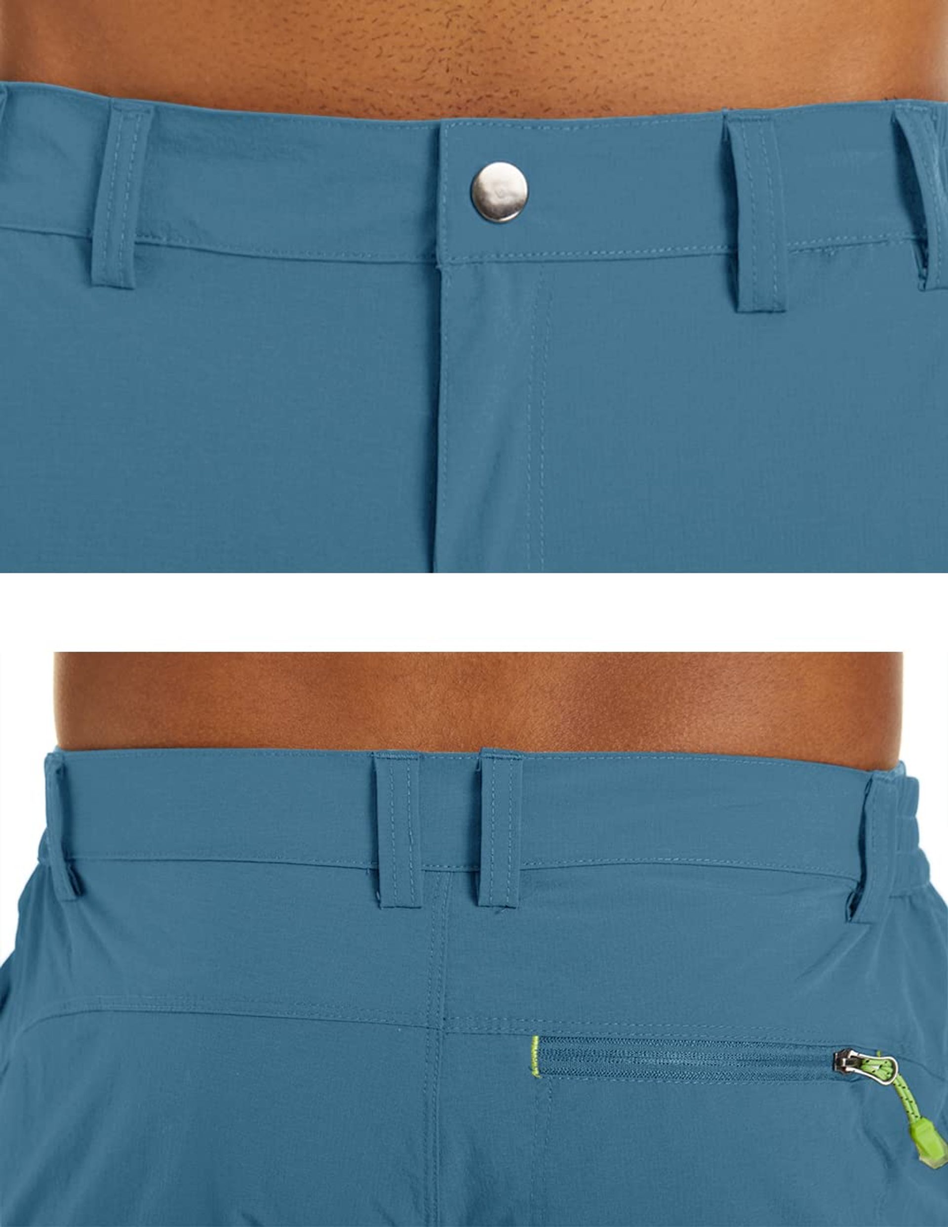 Heren 3/4 Shorts Sneldrogend KEFITEVD Herenbroek Onder De Knie, Sneldrogende 3/4 Lange Wandelshorts Voor Wandelen, Zomerdunne Capri's Met 4 Ritszakken, Zwart, 48 KEFITEVD Sneldrogend Capri 4 Zakken Nylon Elastaan