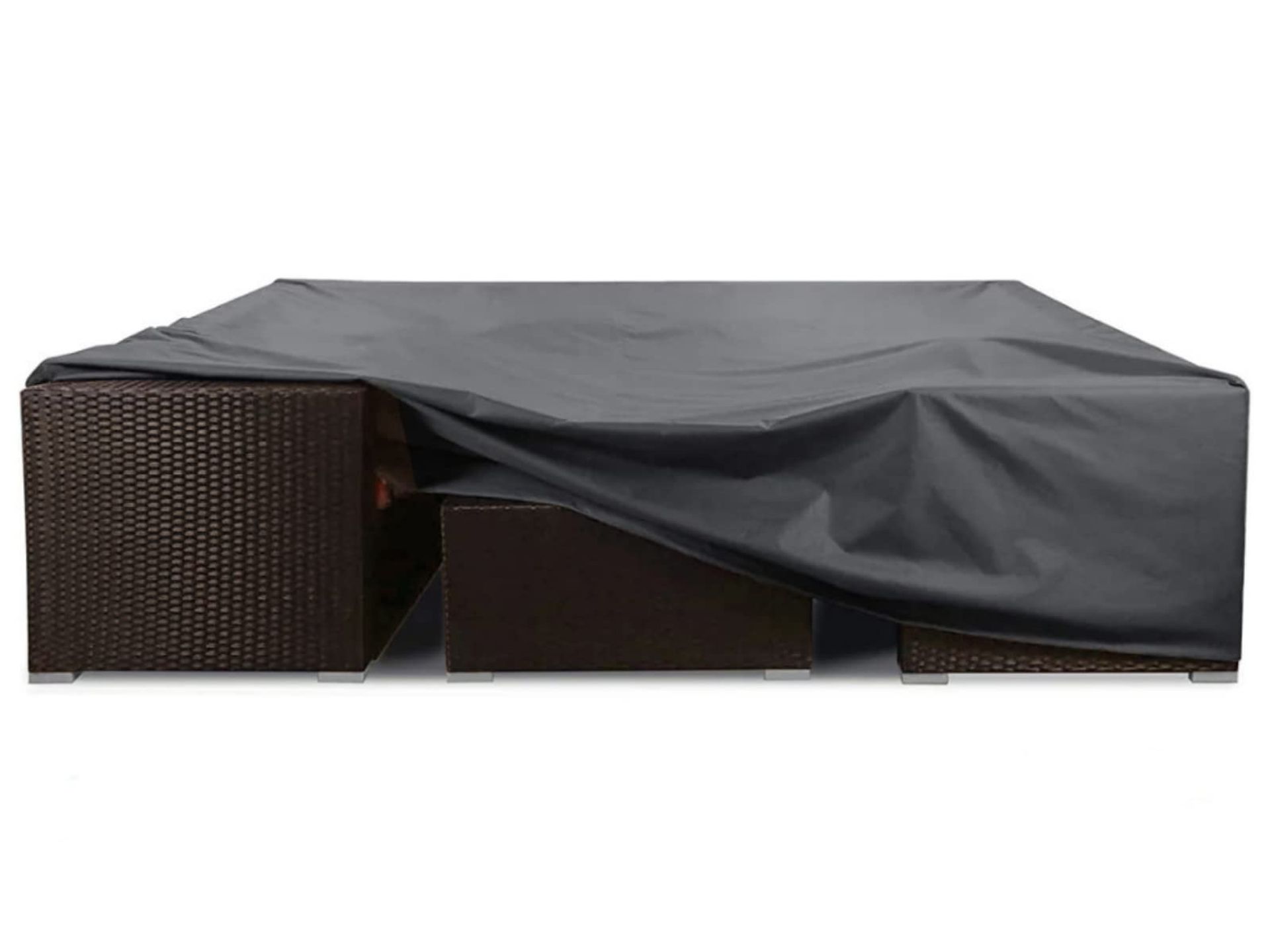 Outdoor Garden Furniture Cover Waterproof Tear-Resistant 420D Oxford for Rattan Sets and Patio Tables - Black 250x250x90cm