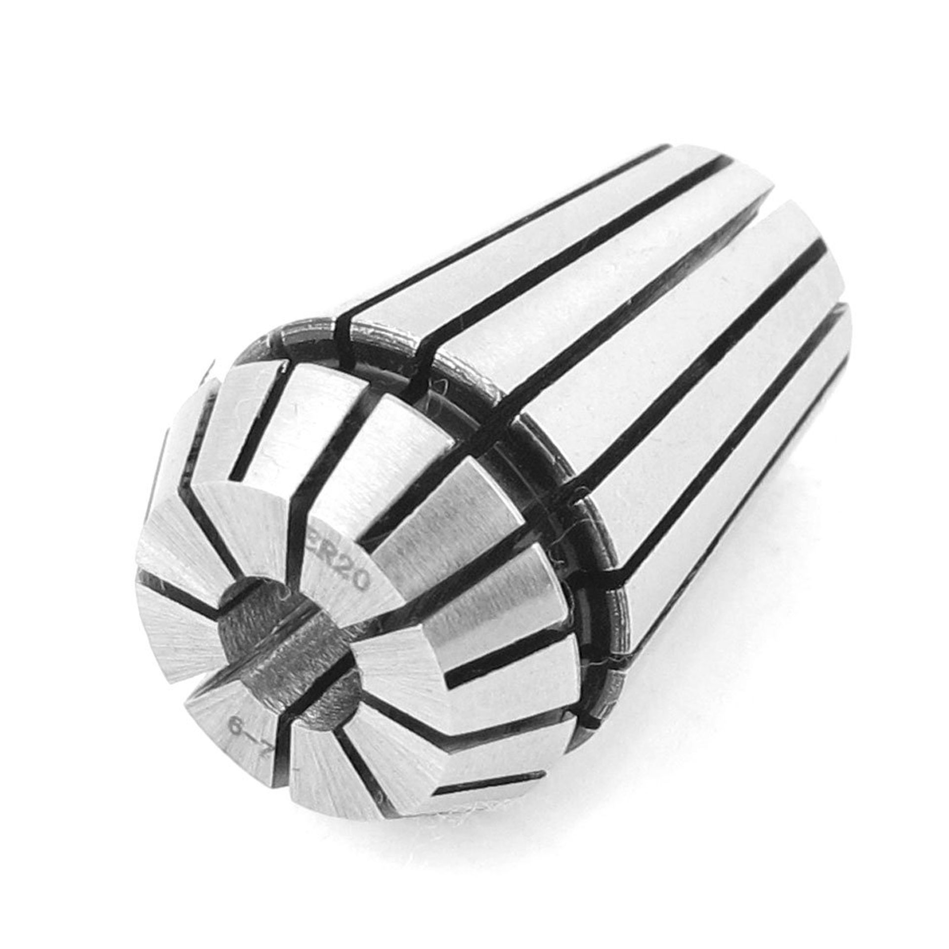High-Precision 6mm-7mm Stainless Steel ER20 Spring Collet Chuck for Milling & Lathe Tools